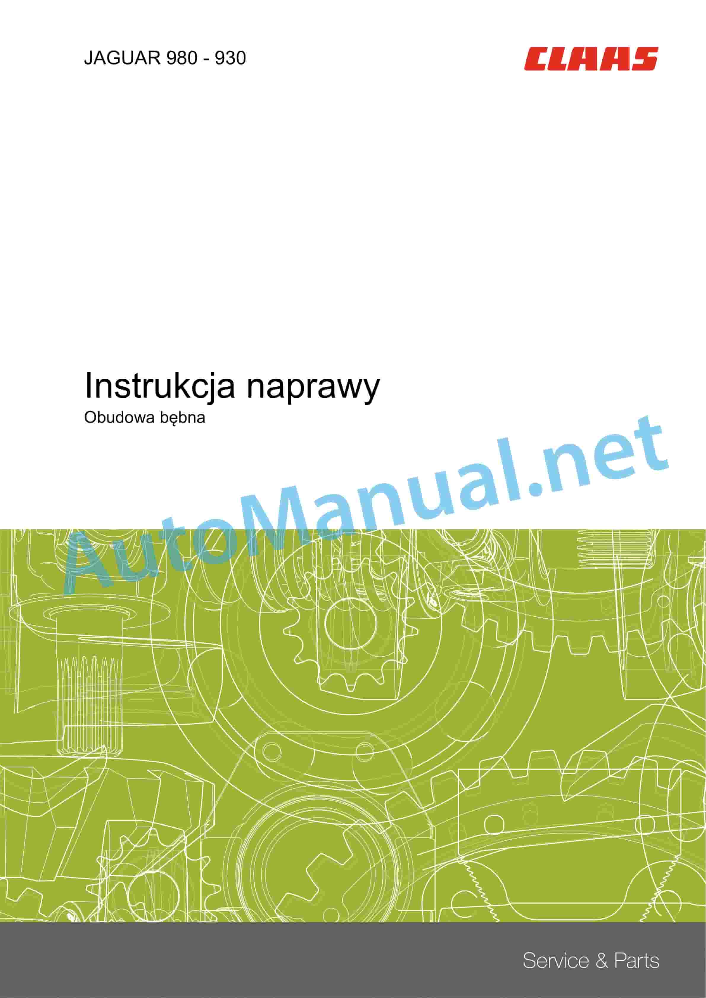Claas JAGUAR 980-930 (494) Forage Harvesters Repair Manual PL 4 Claas JAGUAR 980-930 (494) Forage Harvesters Repair Manual PL - Image 4