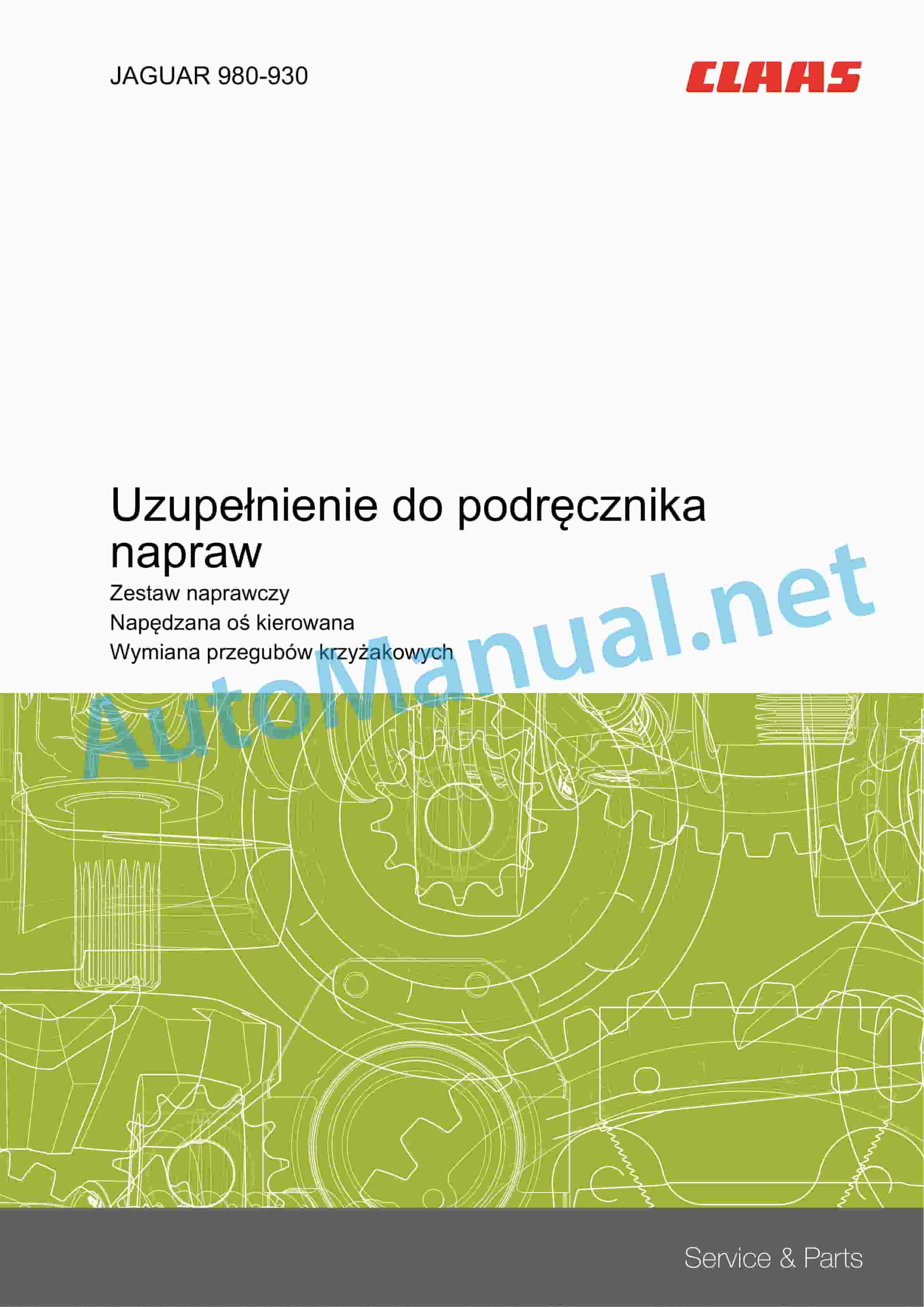 Claas JAGUAR 980-930 (497) Forage Harvesters Repair Manual PL 5 Claas JAGUAR 980-930 (497) Forage Harvesters Repair Manual PL - Image 5
