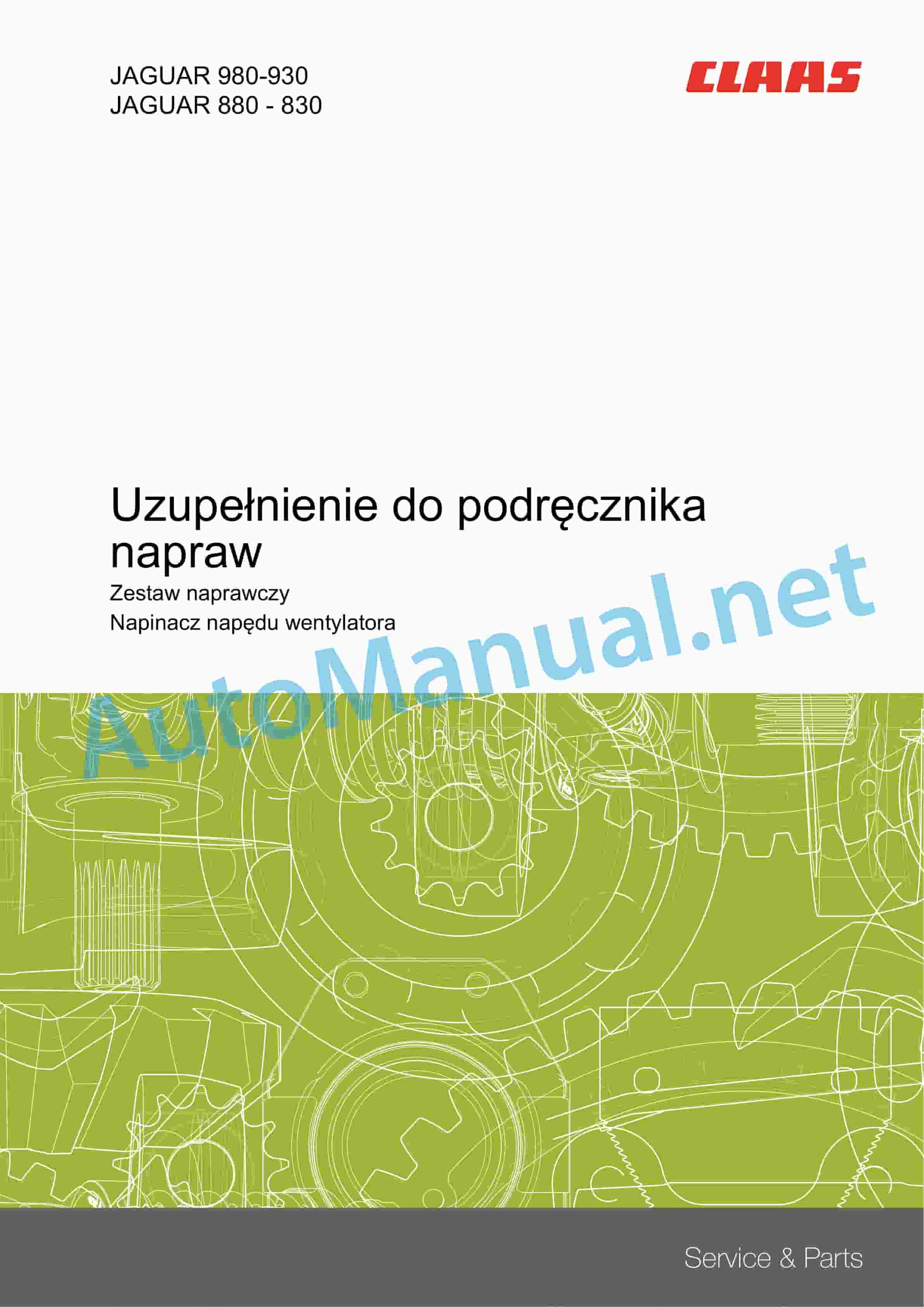 Claas JAGUAR 980-930 (497) Forage Harvesters Repair Manual PL 7 Claas JAGUAR 980-930 (497) Forage Harvesters Repair Manual PL - Image 7