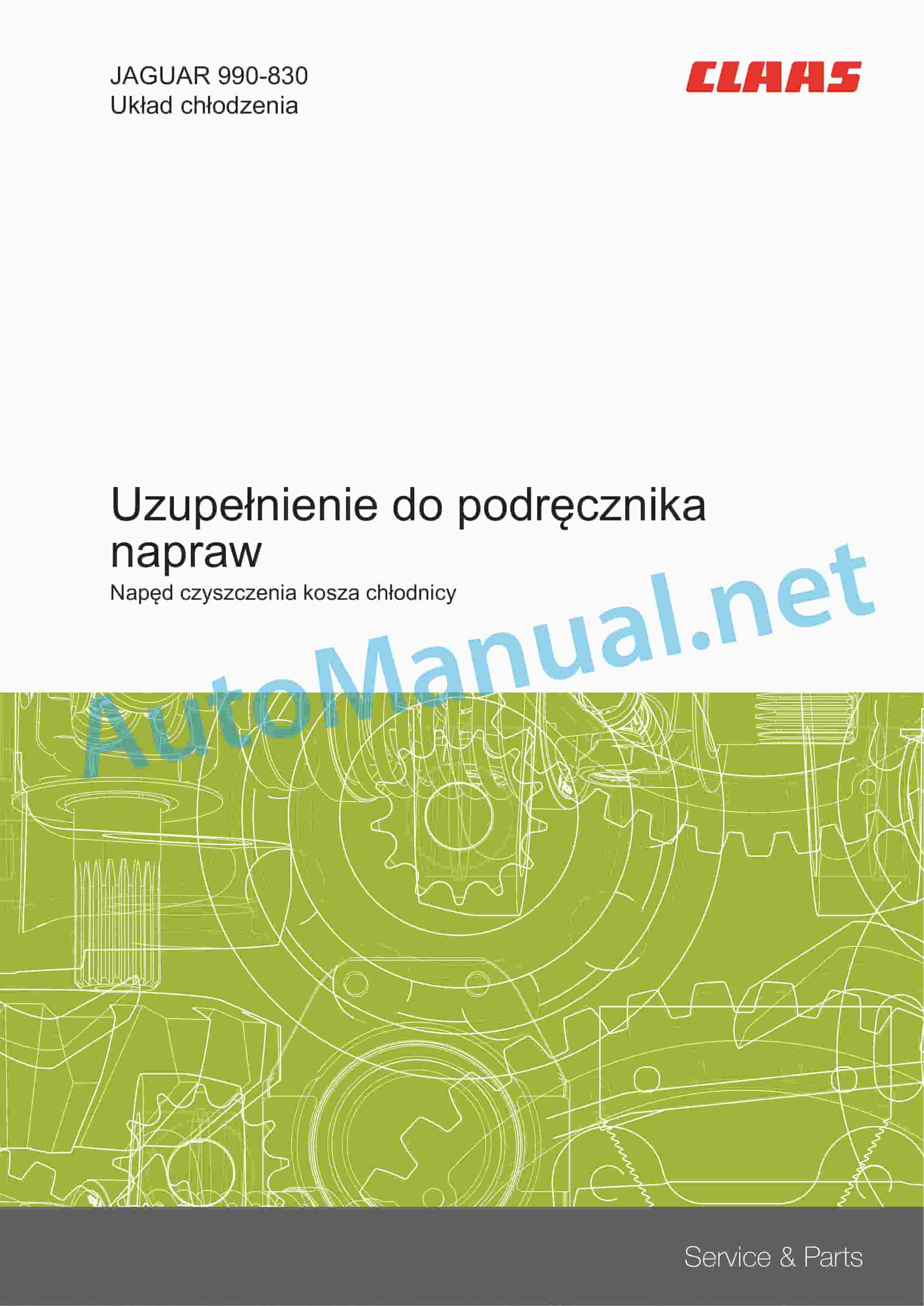 Claas JAGUAR 980-930 (498) Forage Harvesters Repair Manual PL 8 Claas JAGUAR 980-930 (498) Forage Harvesters Repair Manual PL - Image 8