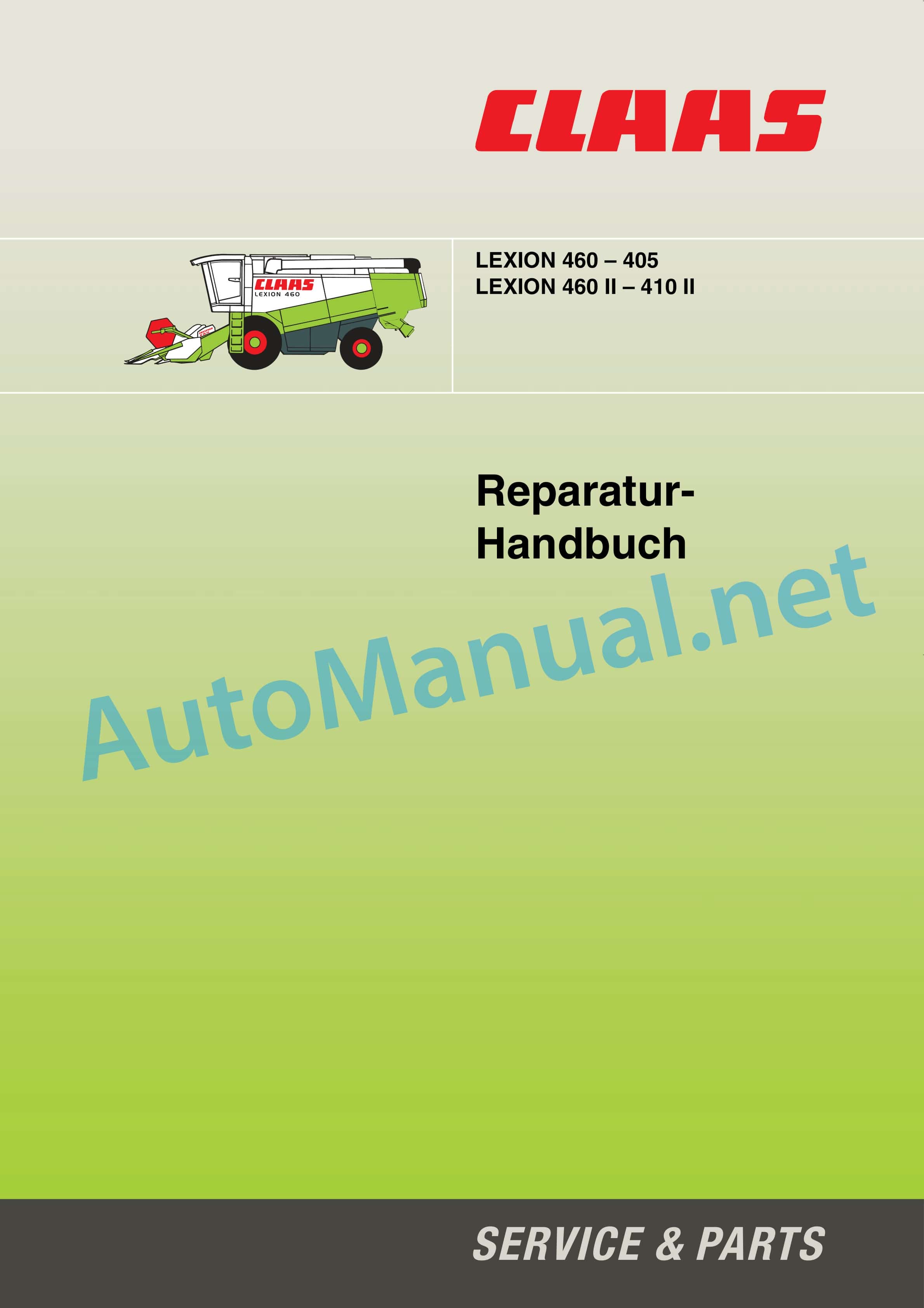 Claas LEXION 460-440 (544) Combine Repair Manual DE