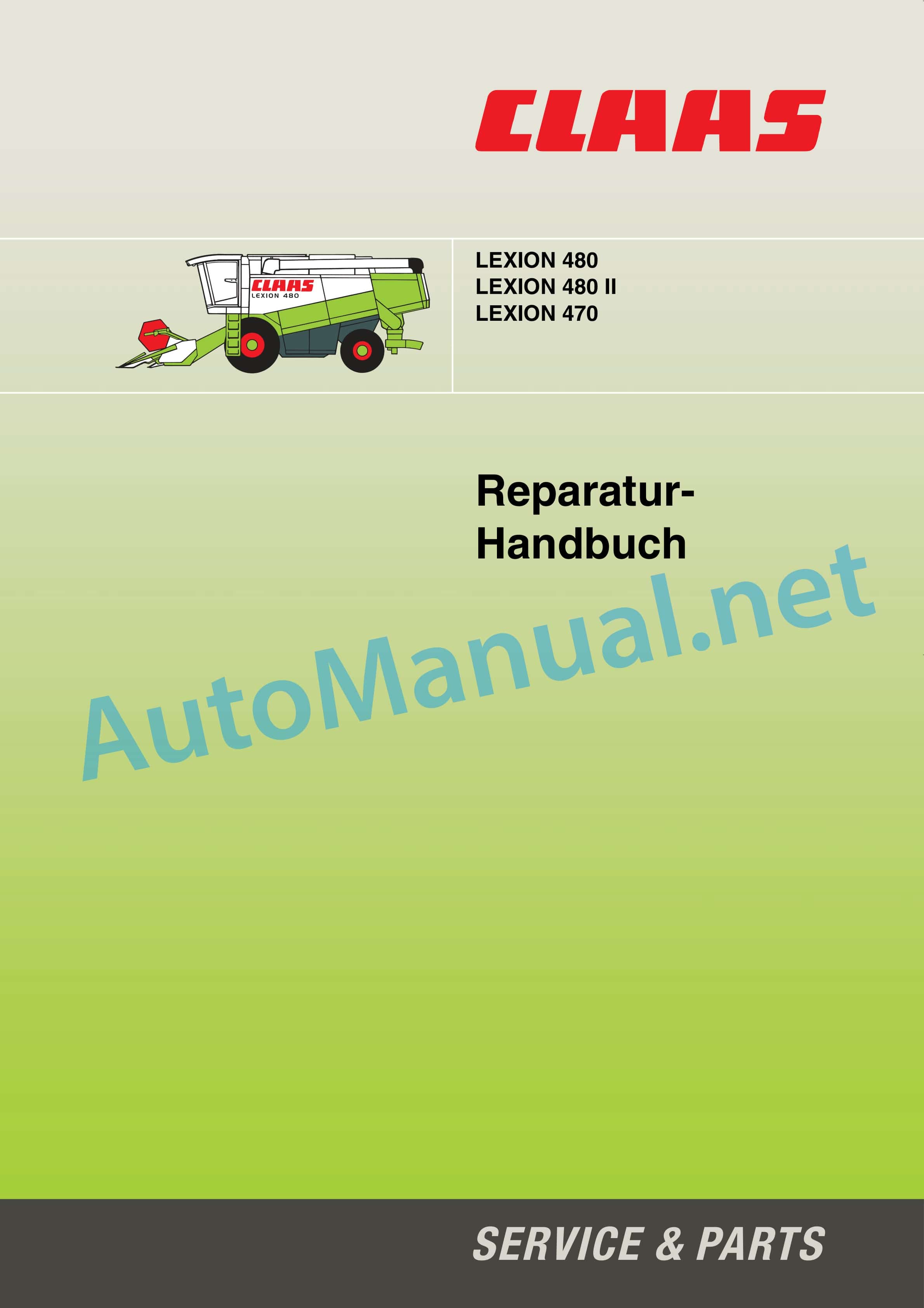 Claas LEXION 470 (545) Combine Repair Manual DE 1 Claas LEXION 470 (545) Combine Repair Manual DE