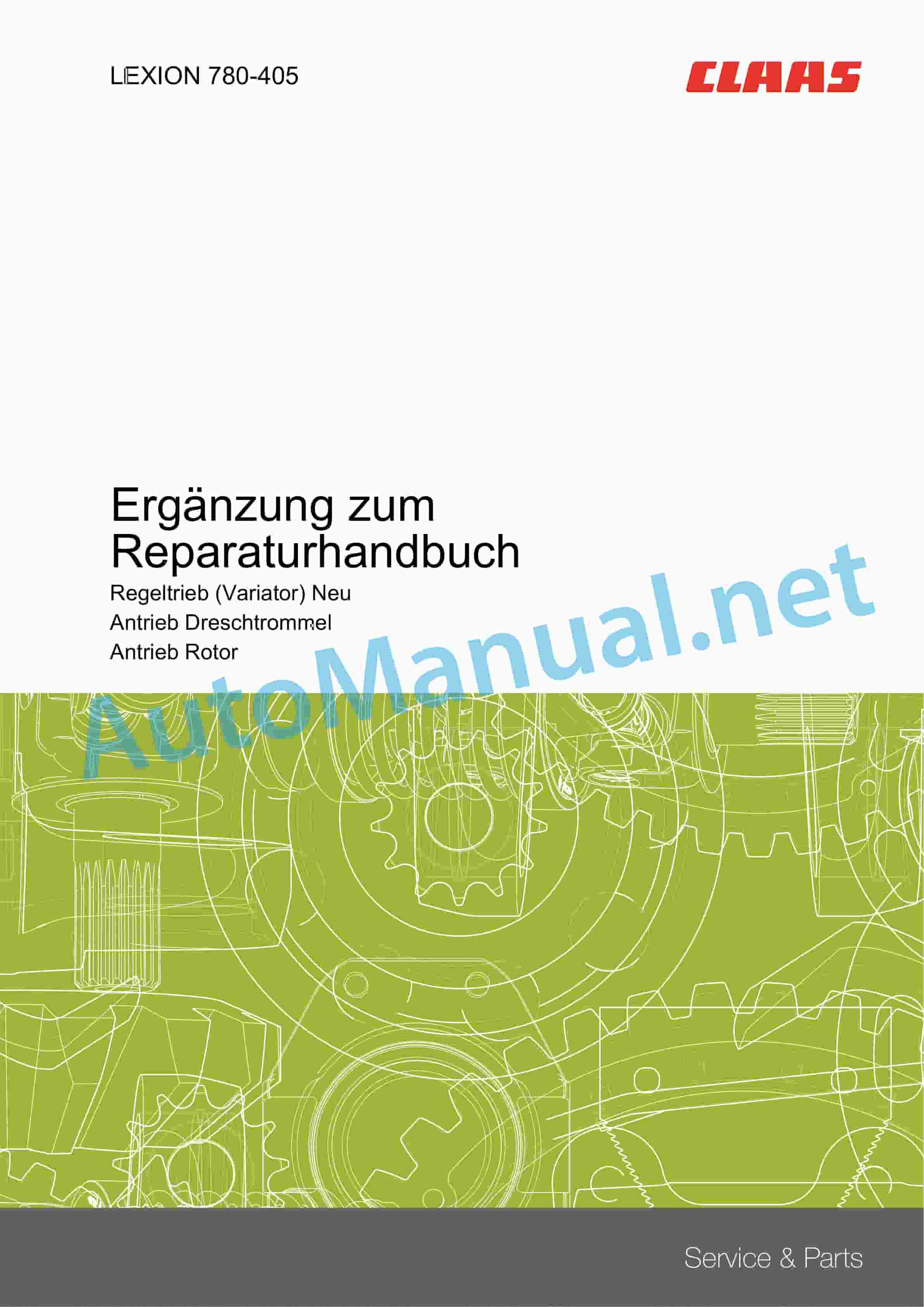 Claas LEXION 470 (545) Combine Repair Manual DE 3 Claas LEXION 470 (545) Combine Repair Manual DE - Image 3