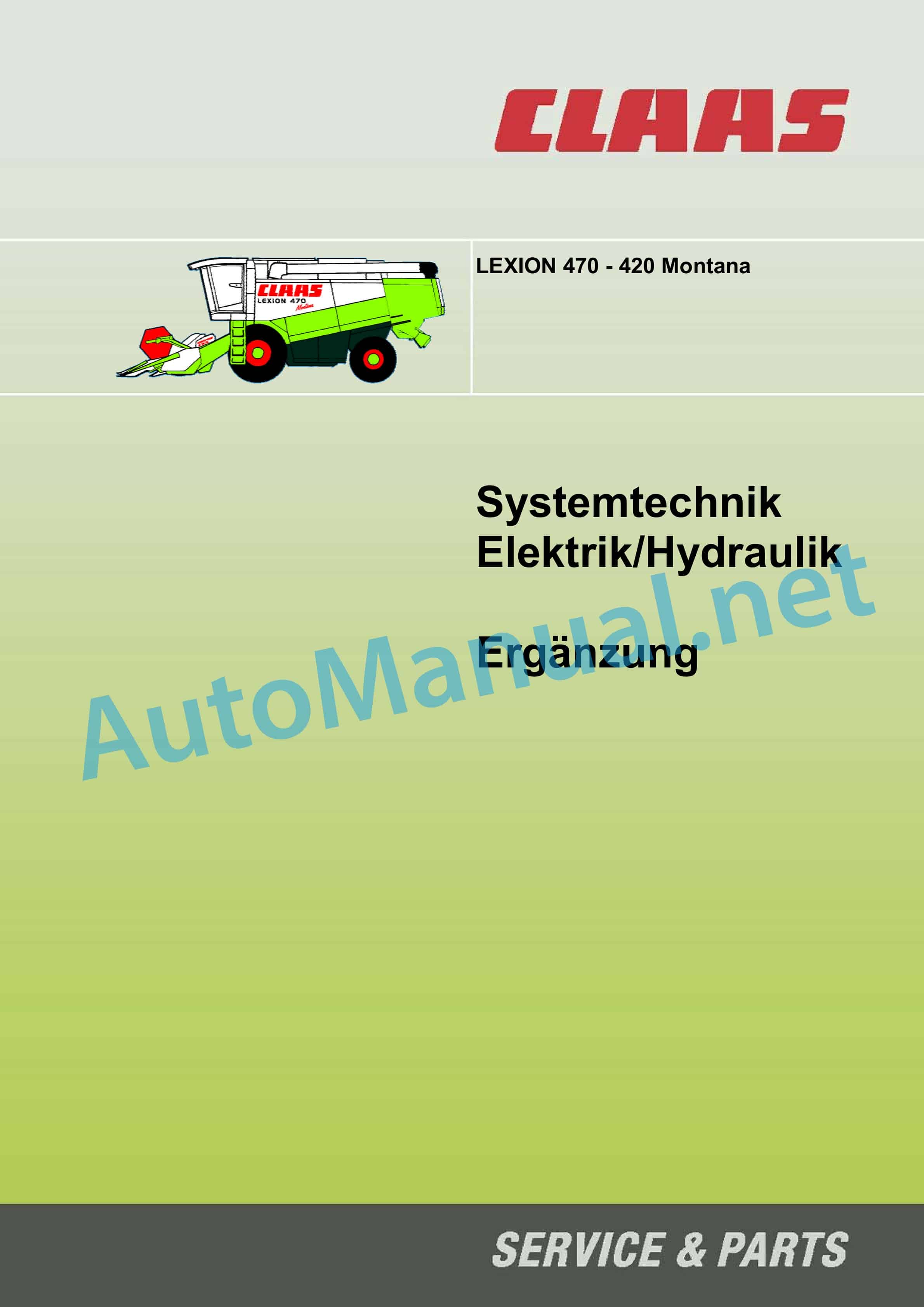 Claas LEXION 470 MONTANA (541) Combine Technical System DE