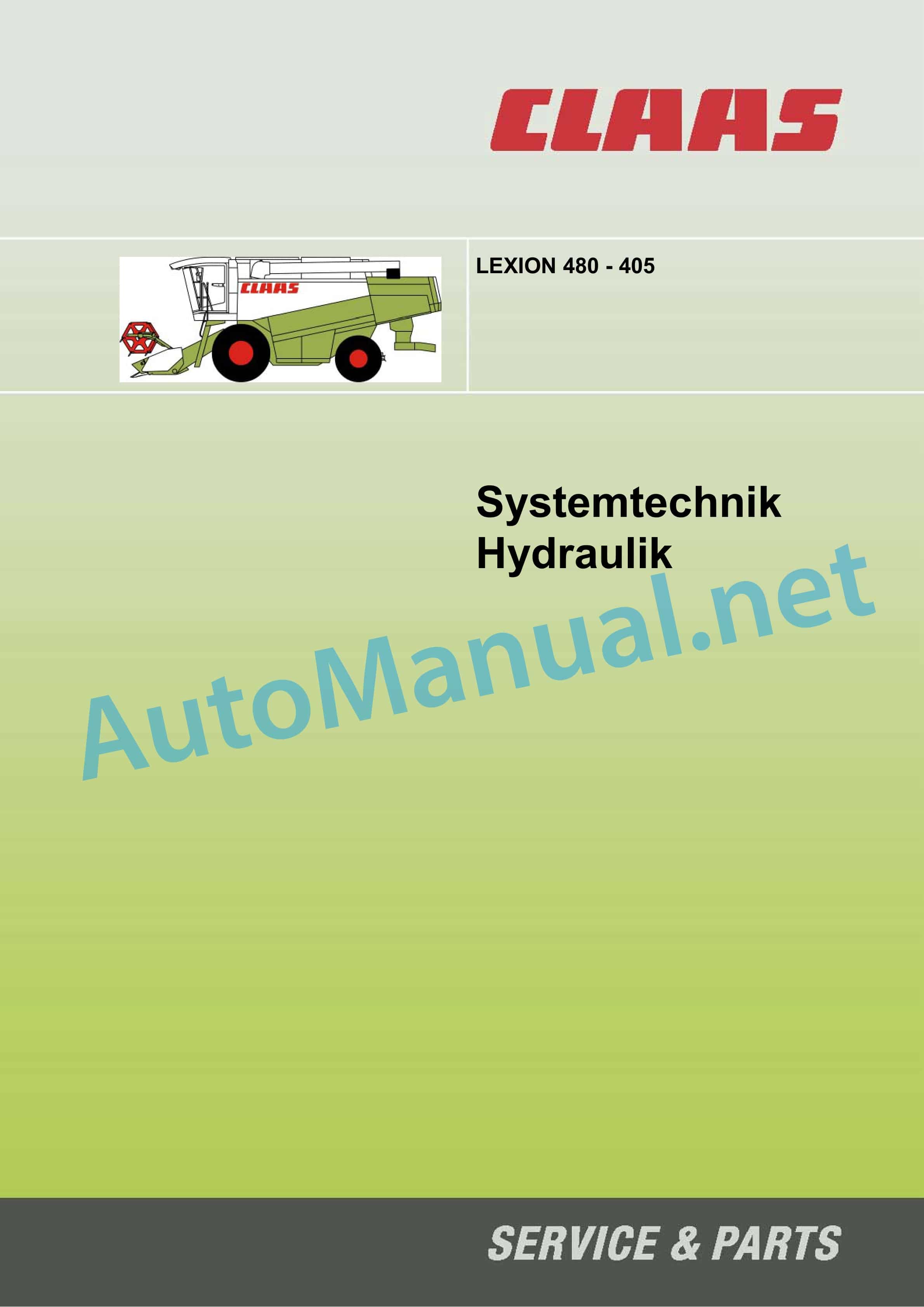 Claas LEXION 480 (466) Combine Technical System DE 1 Claas LEXION 480 (466) Combine Technical System DE