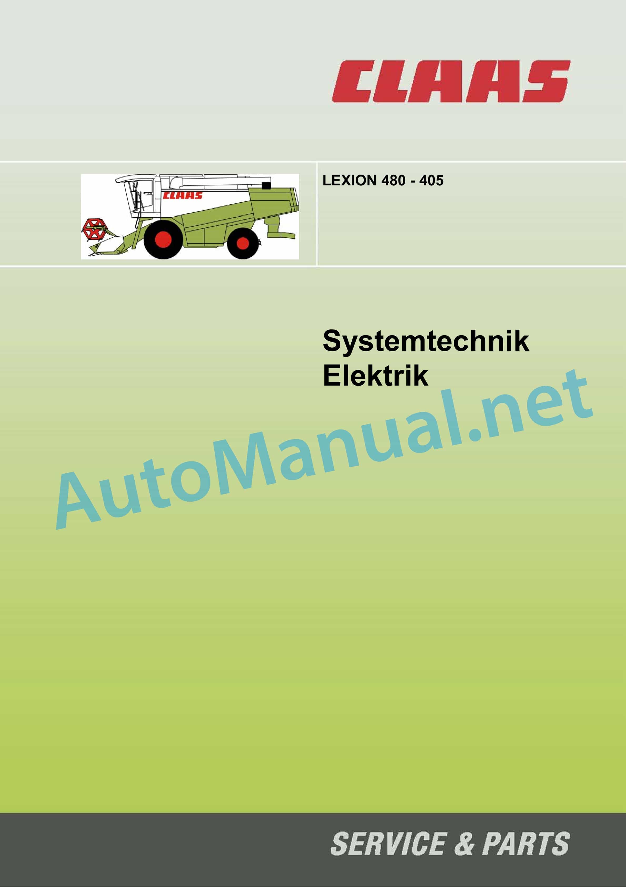 Claas LEXION 480 (466) Combine Technical System DE 2 Claas LEXION 480 (466) Combine Technical System DE - Image 2