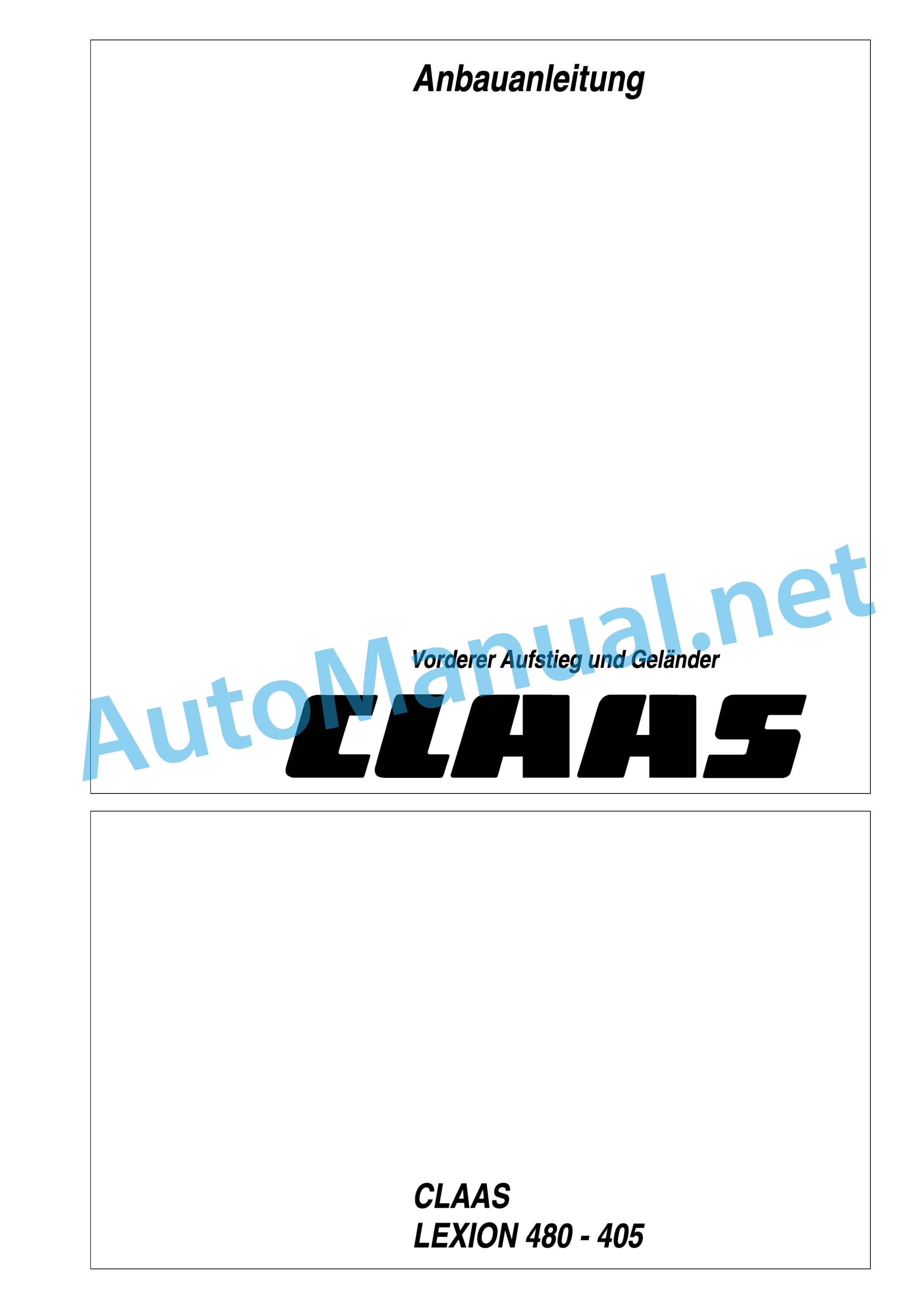 Claas LEXION 480 TERRA-TRAC (468) Combine Assembly Instruction DE