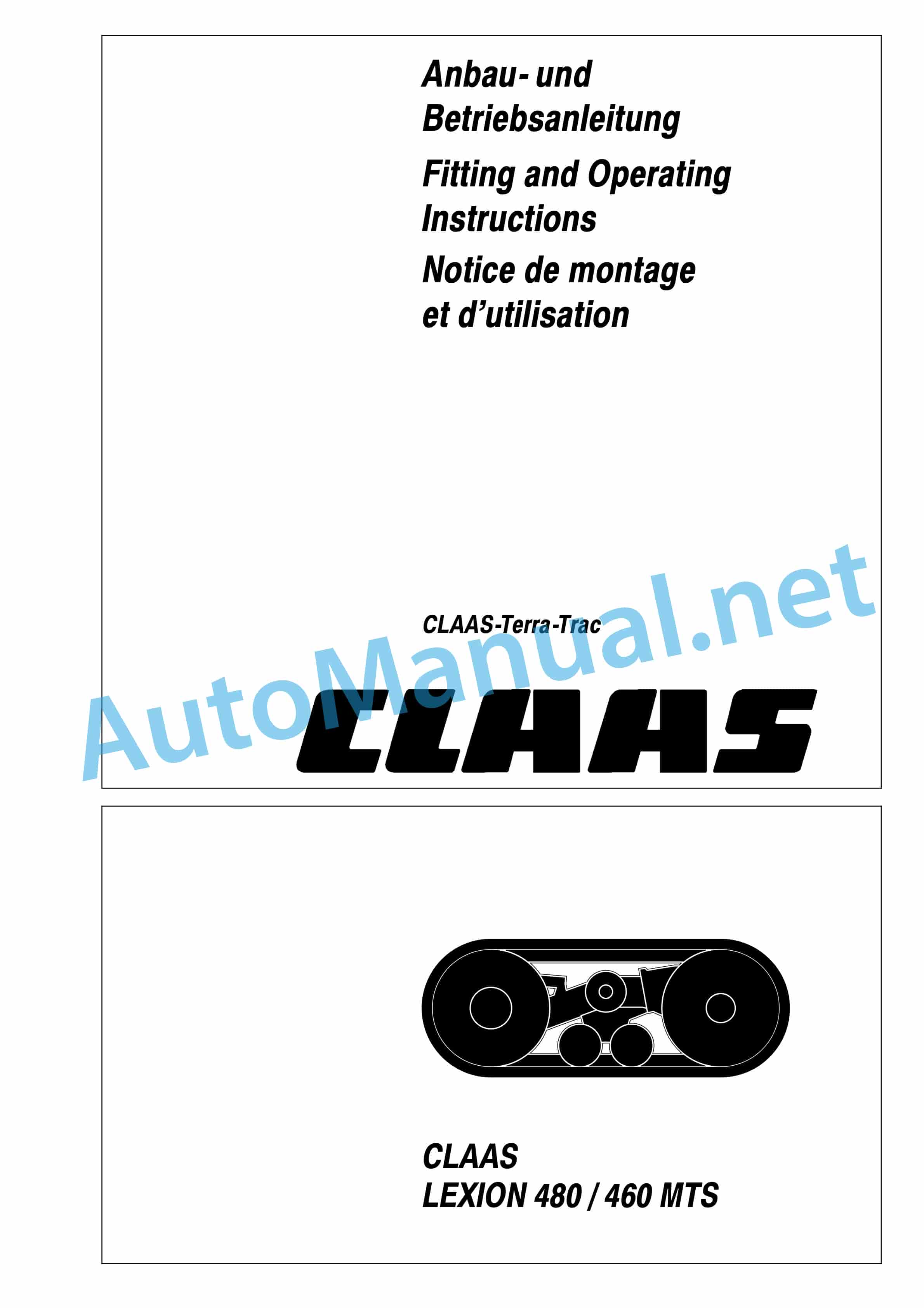 Claas LEXION 480 TERRA-TRAC (548) Combine Operator Manual PL