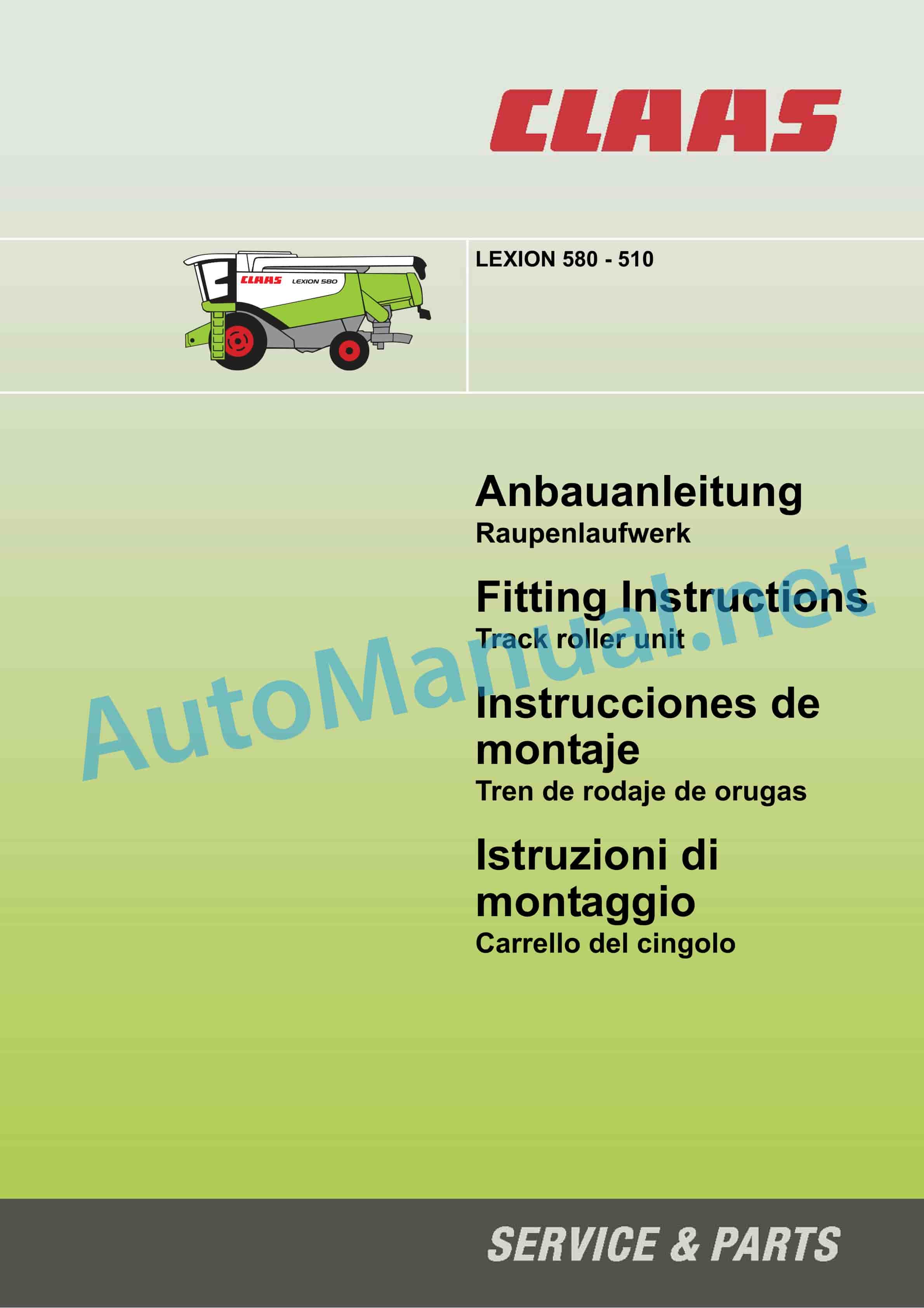 Claas LEXION 530-510 (583) Combine Assembly Instruction DE