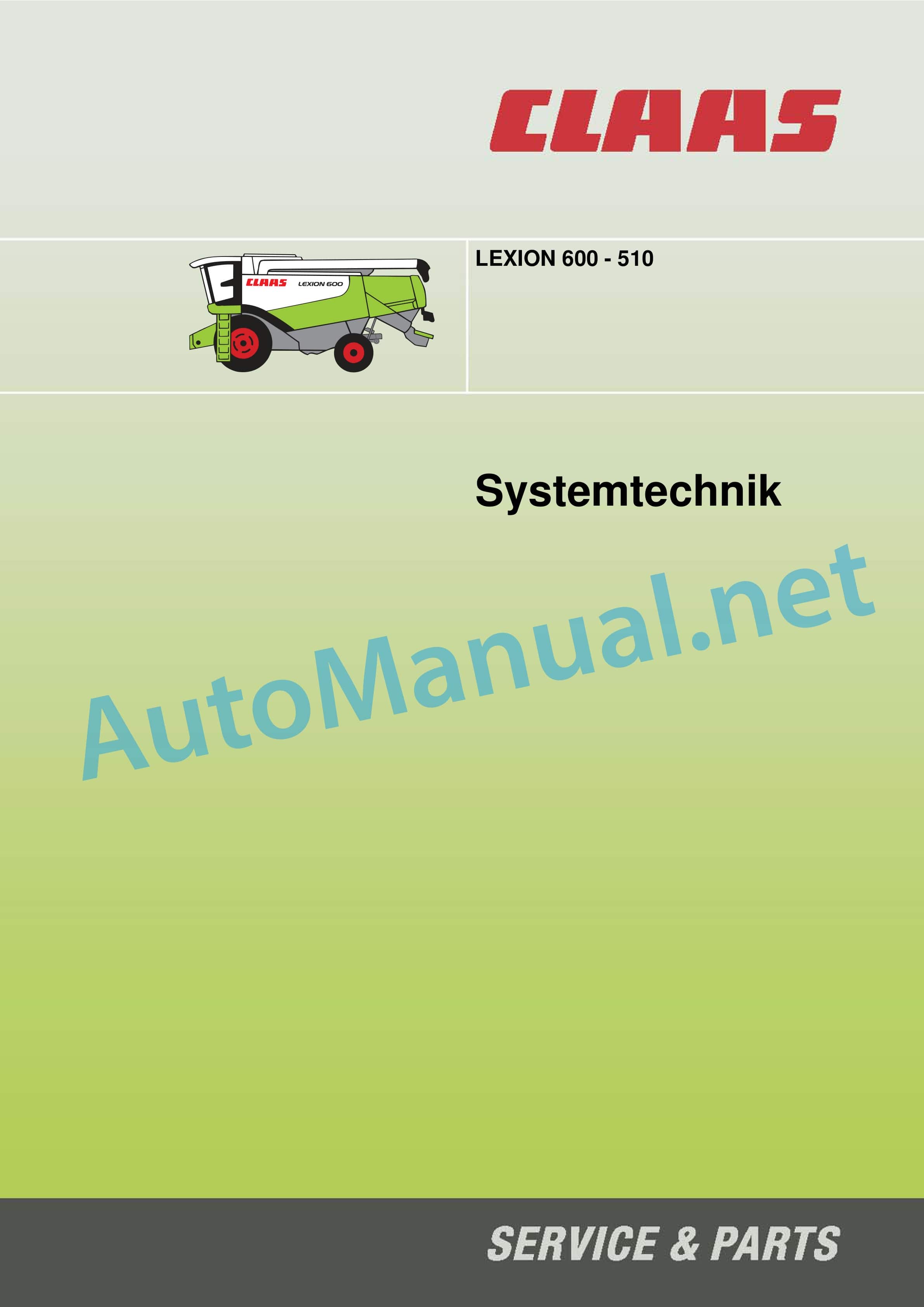 Claas LEXION 530-510 (583) Combine Technical System DE 1 Claas LEXION 530-510 (583) Combine Technical System DE