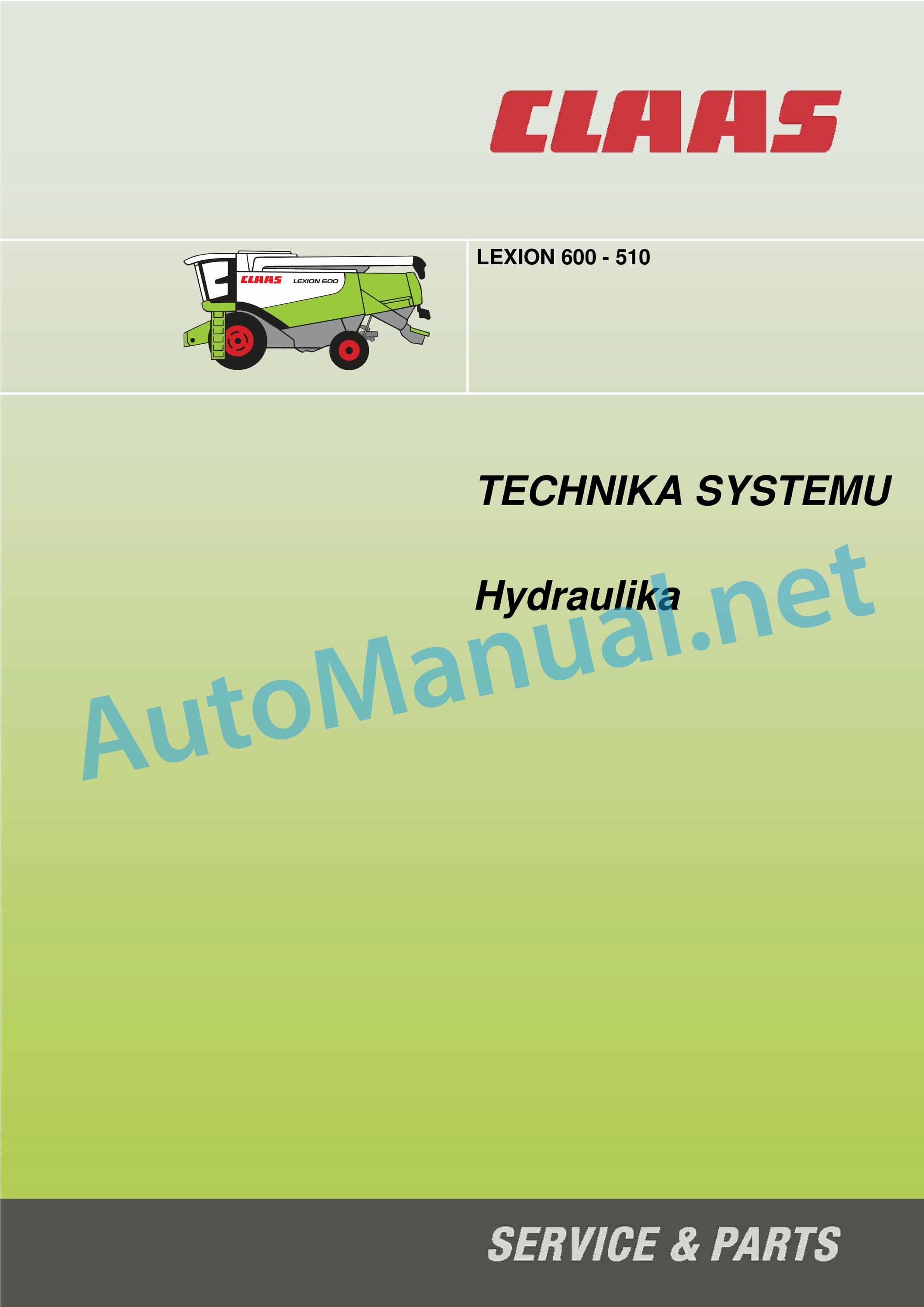 Claas LEXION 530-510 (583) Combine Technical System PL 1 Claas LEXION 530-510 (583) Combine Technical System PL