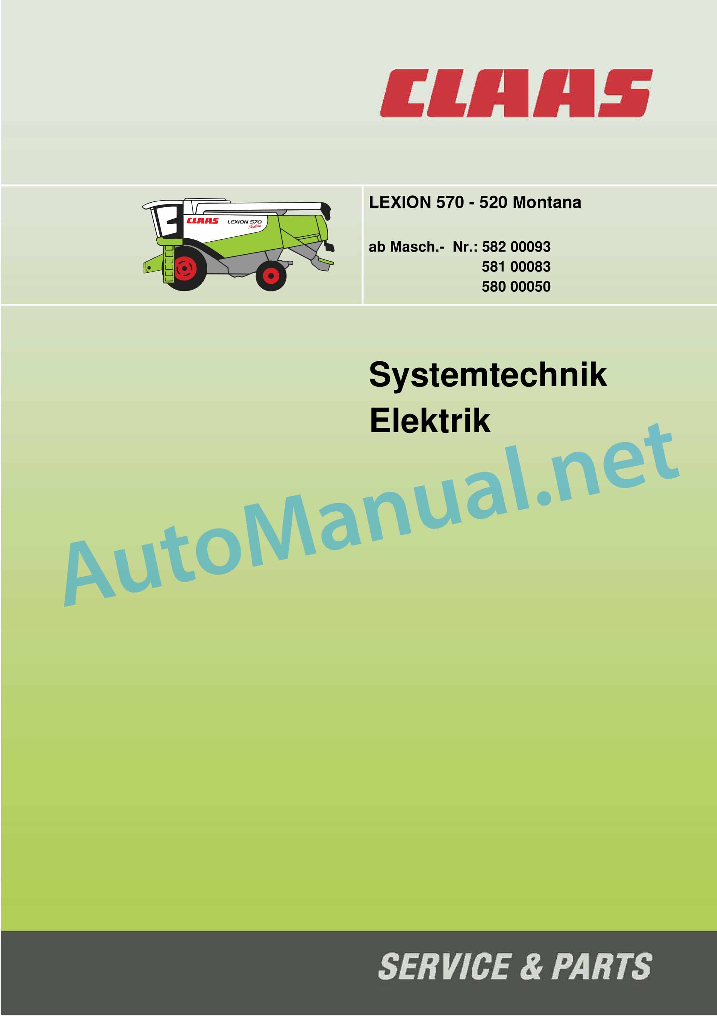 Claas LEXION 530-520 MONTANA (582) Combine Technical System DE 3 Claas LEXION 530-520 MONTANA (582) Combine Technical System DE - Image 3