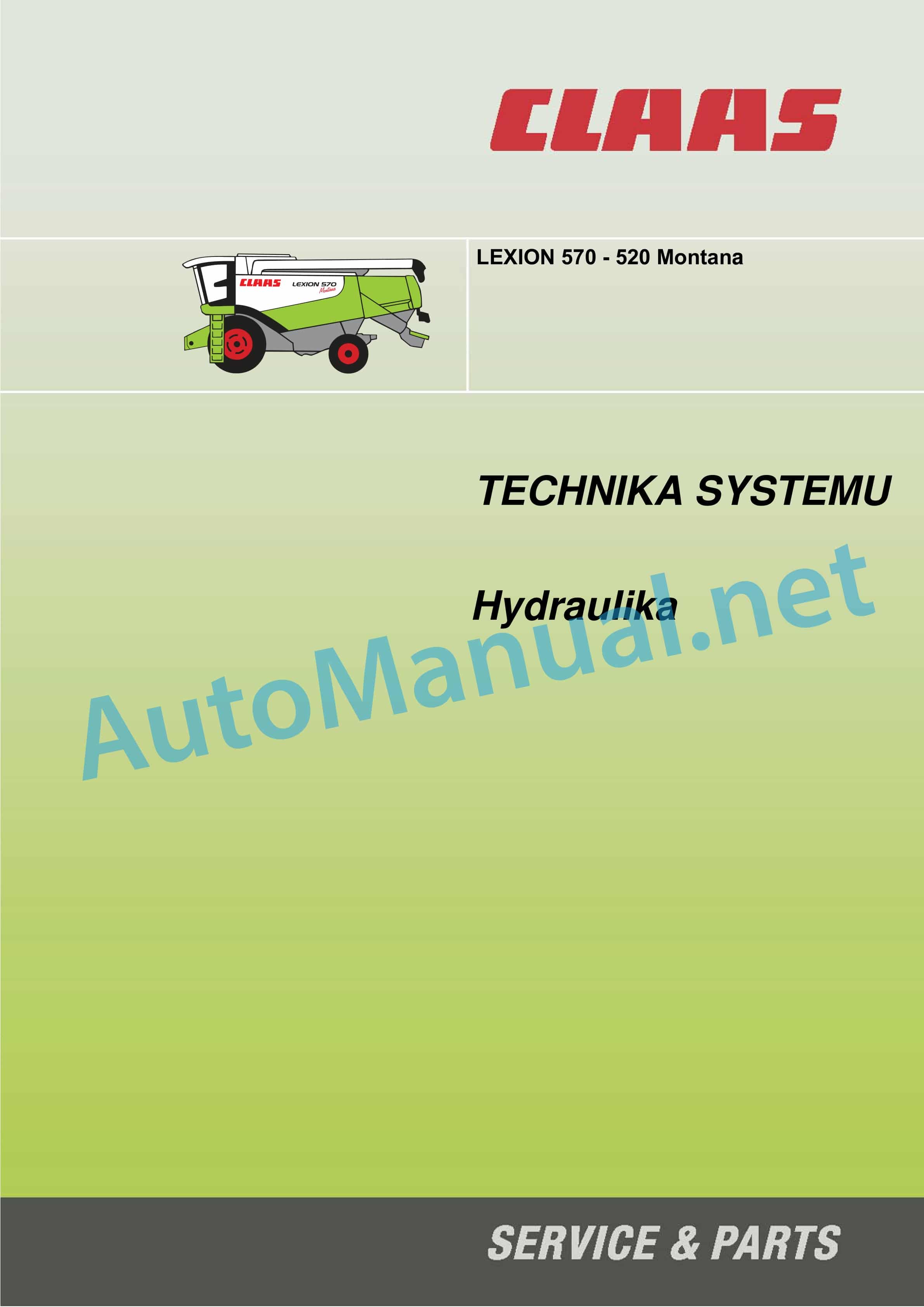 Claas LEXION 530-520 MONTANA (582) Combine Technical System PL 2 Claas LEXION 530-520 MONTANA (582) Combine Technical System PL - Image 2