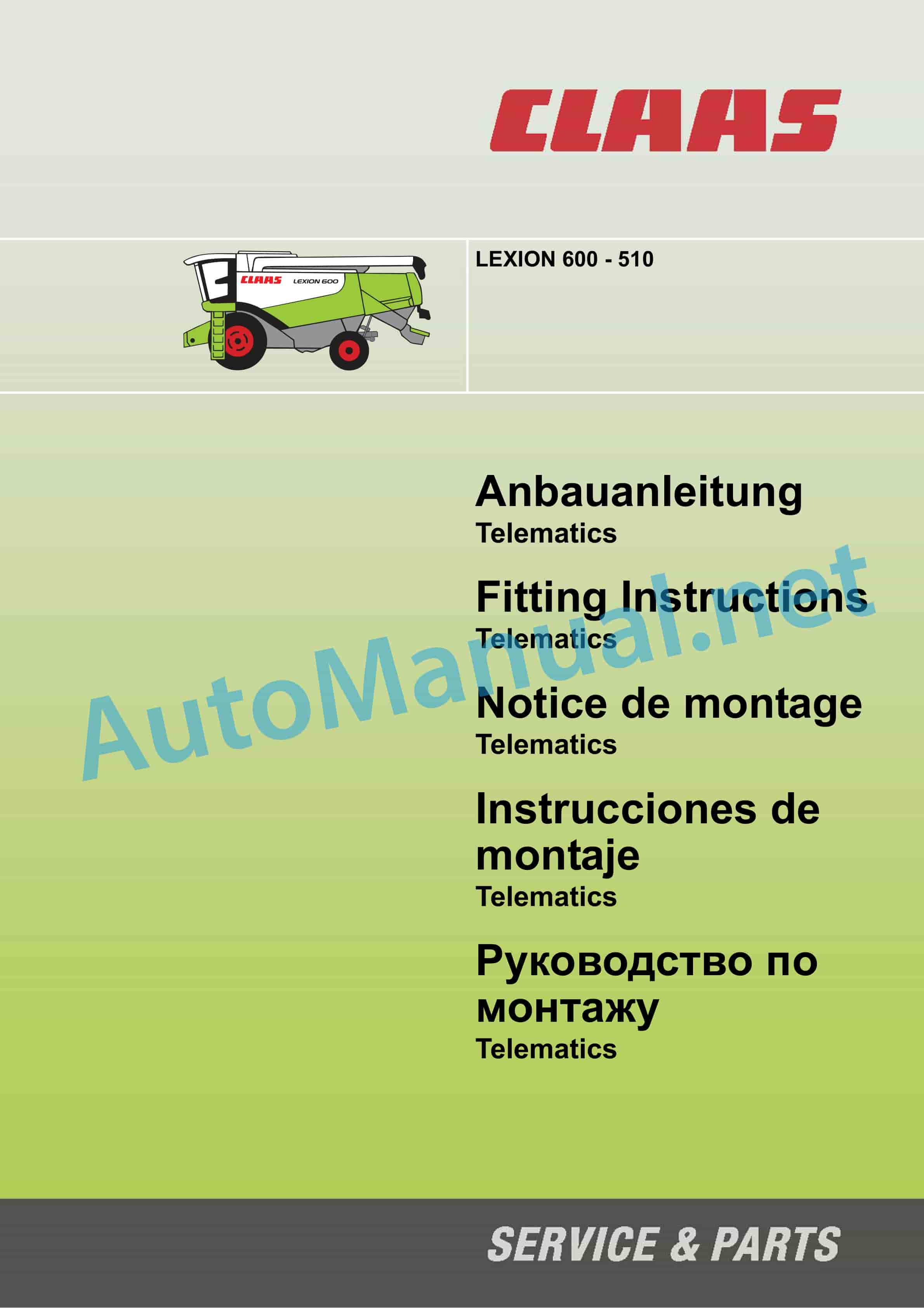 Claas LEXION 570 580 R (585) Combine Assembly Instruction DE 6 Claas LEXION 570 580 R (585) Combine Assembly Instruction DE - Image 6