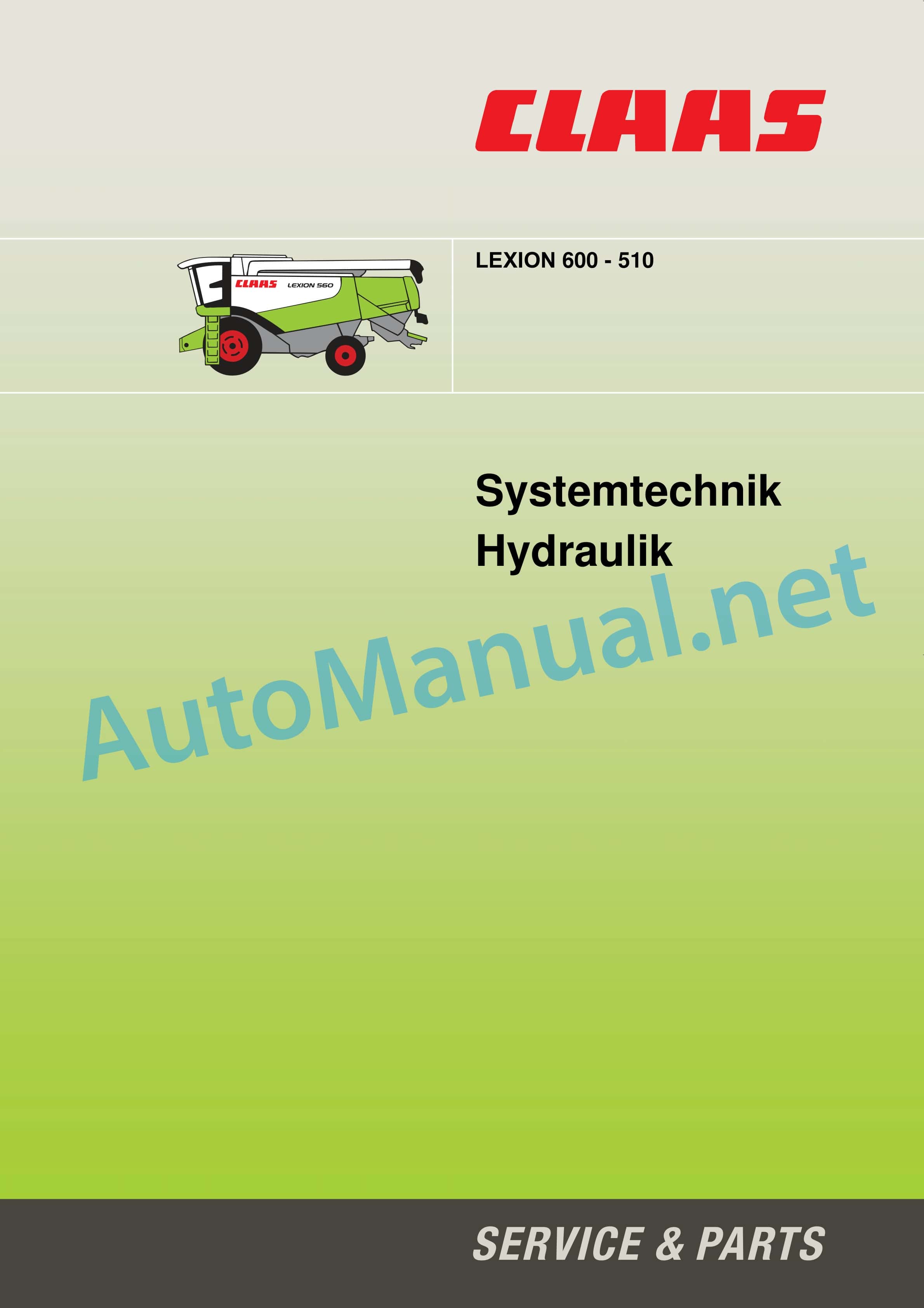 Claas LEXION 570 580 R (585) Combine Technical System DE 3 Claas LEXION 570 580 R (585) Combine Technical System DE - Image 3