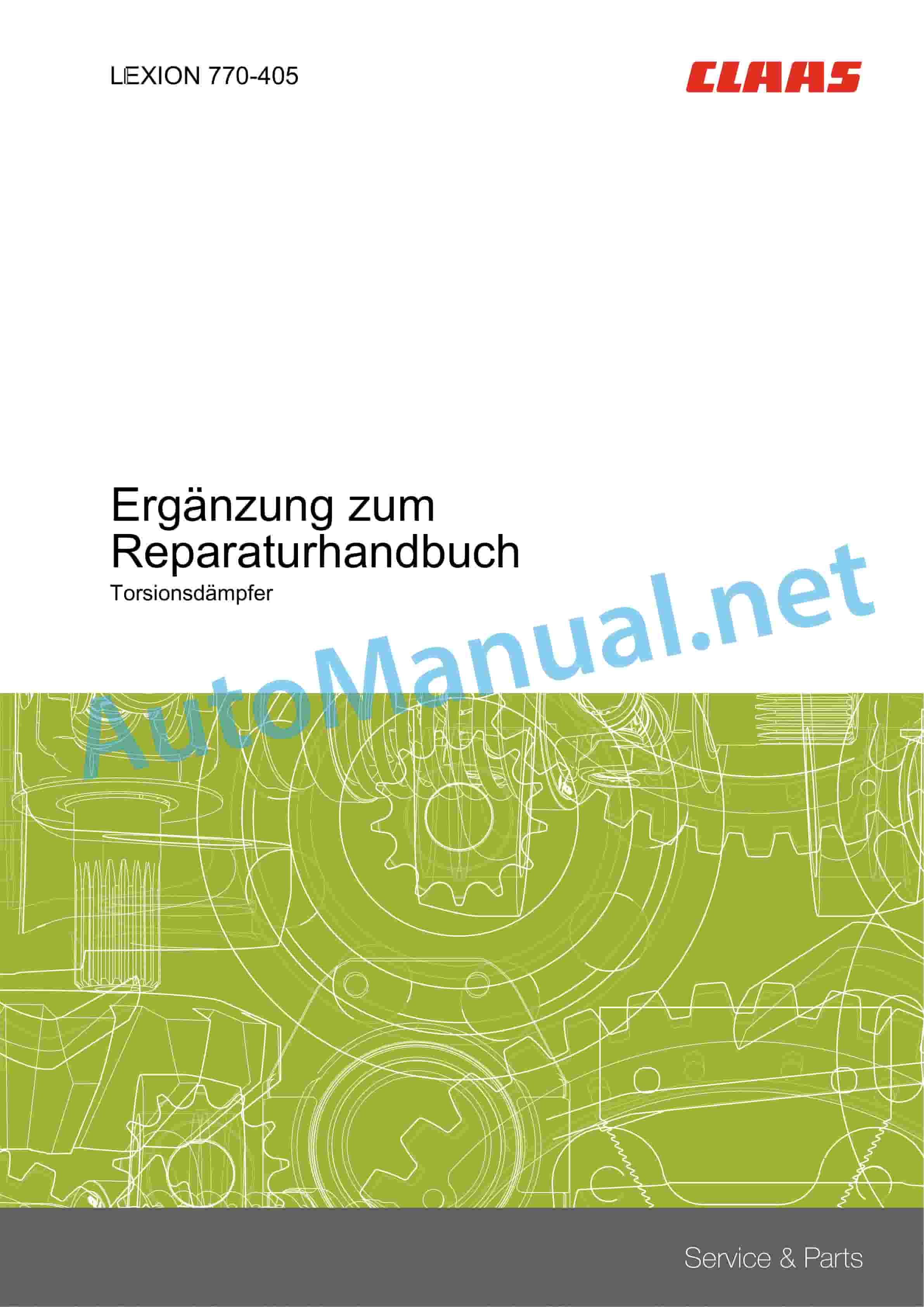 Claas LEXION 600 (589) Combine Repair Manual DE