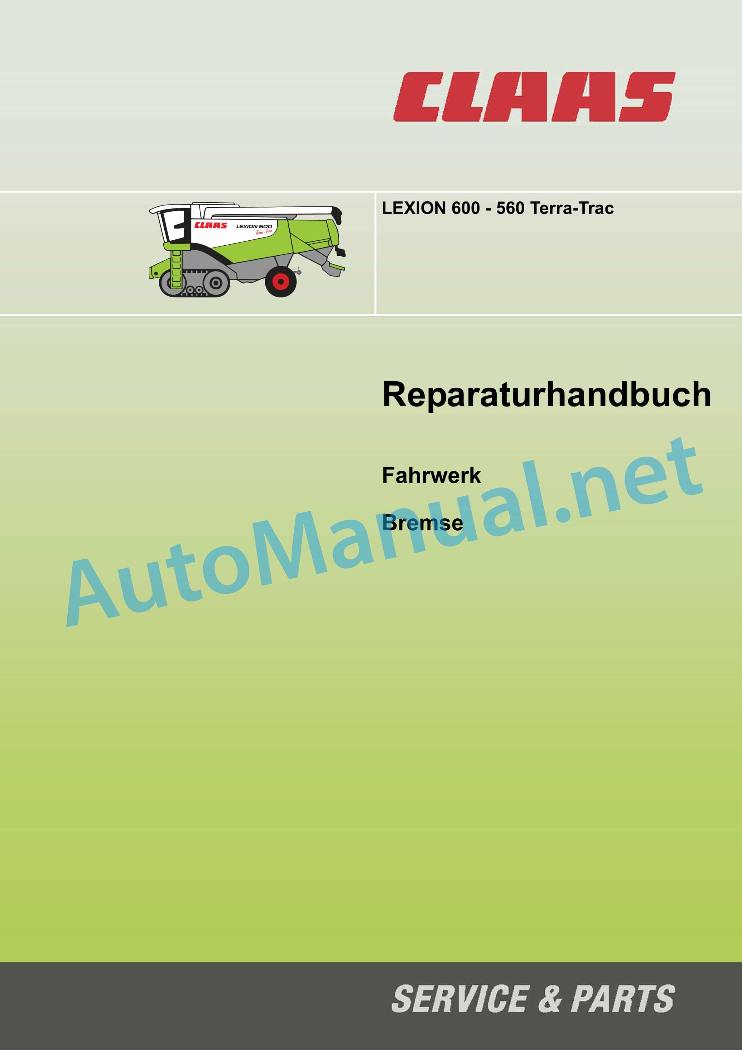 Claas LEXION 600 (589) Combine Repair Manual DE 5 Claas LEXION 600 (589) Combine Repair Manual DE - Image 5