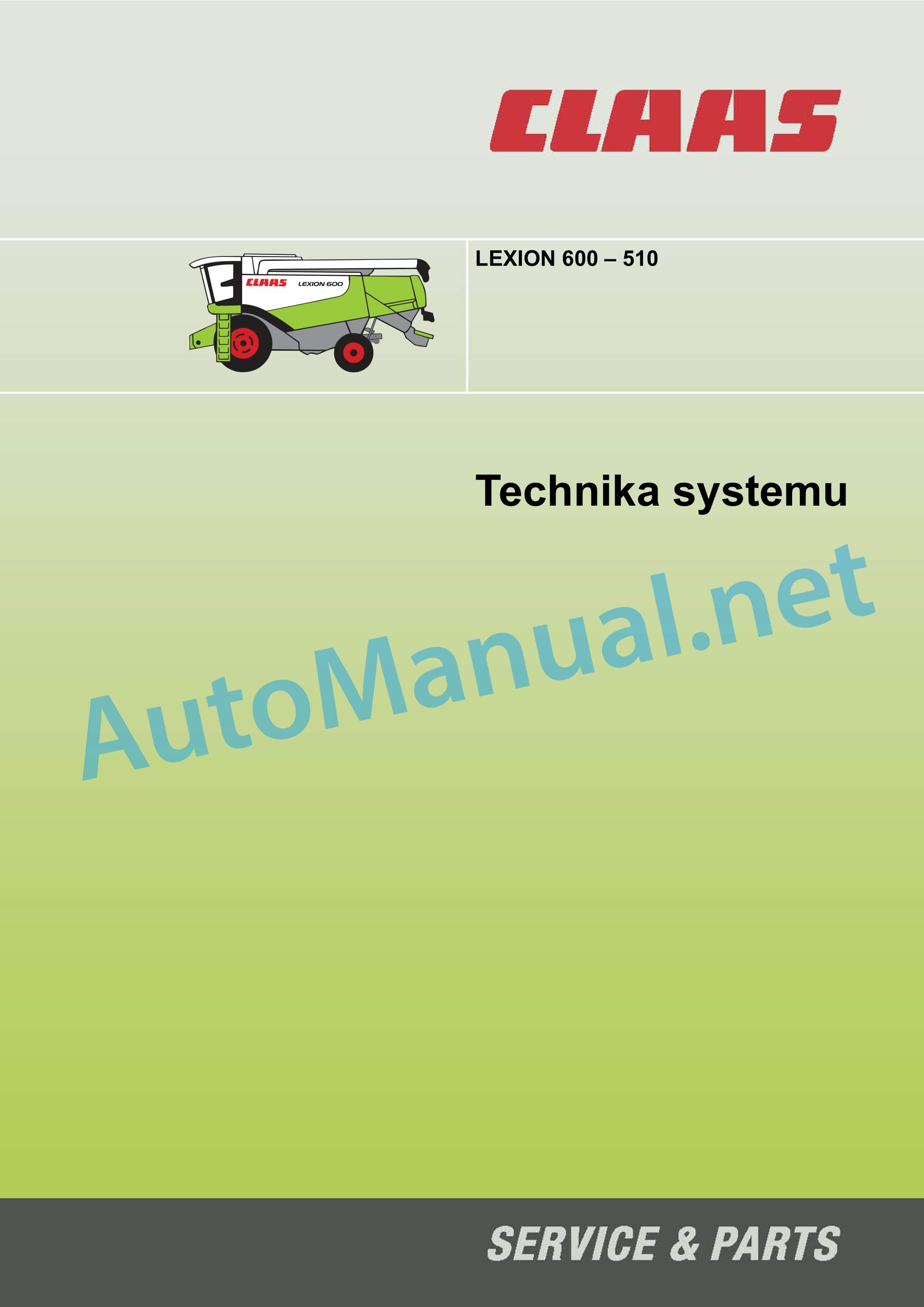 Claas LEXION 600 (589) Combine Technical System PL 4 Claas LEXION 600 (589) Combine Technical System PL - Image 4