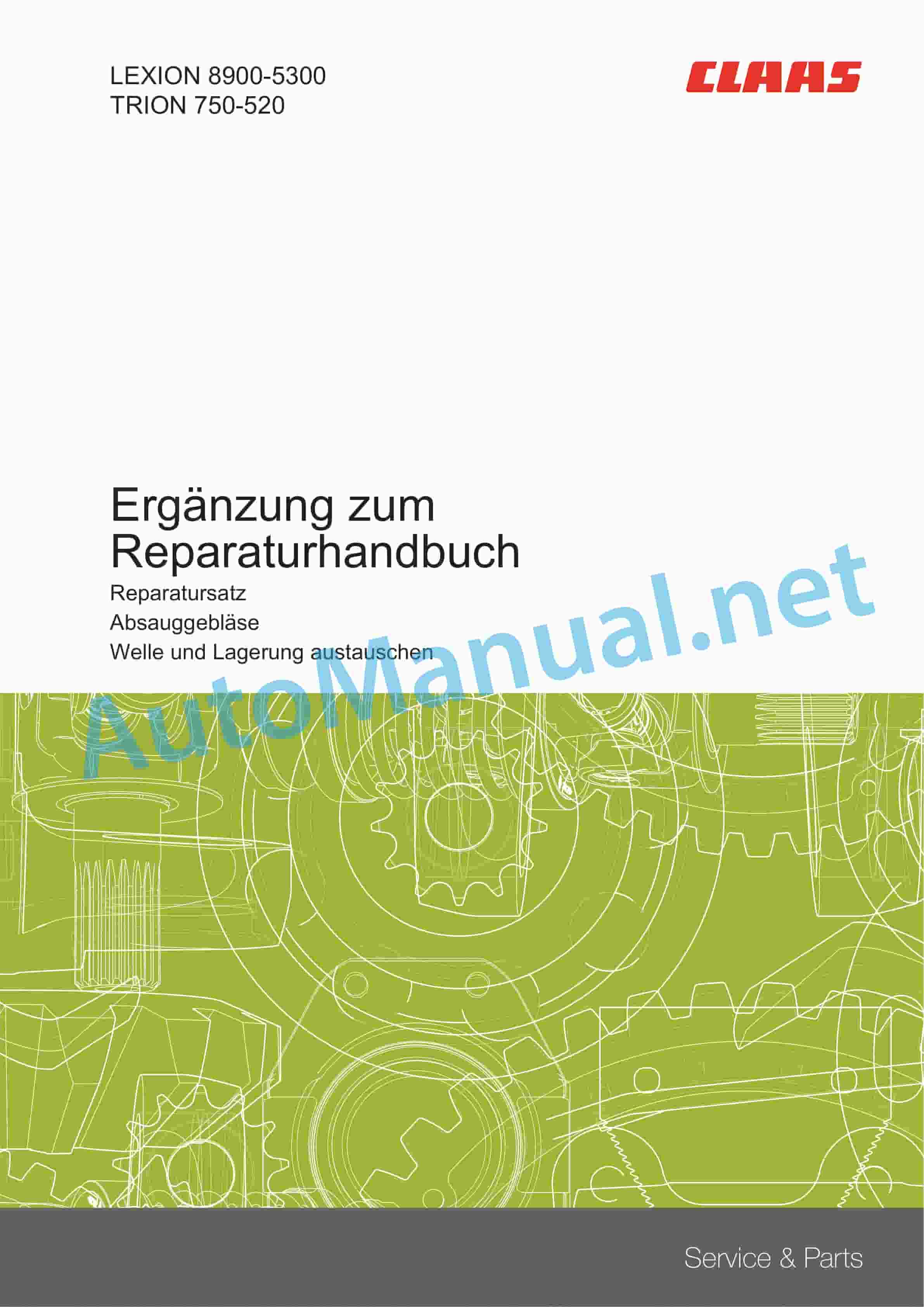Claas LEXION 6900 6800 (C87) Combine Repair Manual DE 3 Claas LEXION 6900 6800 (C87) Combine Repair Manual DE - Image 3