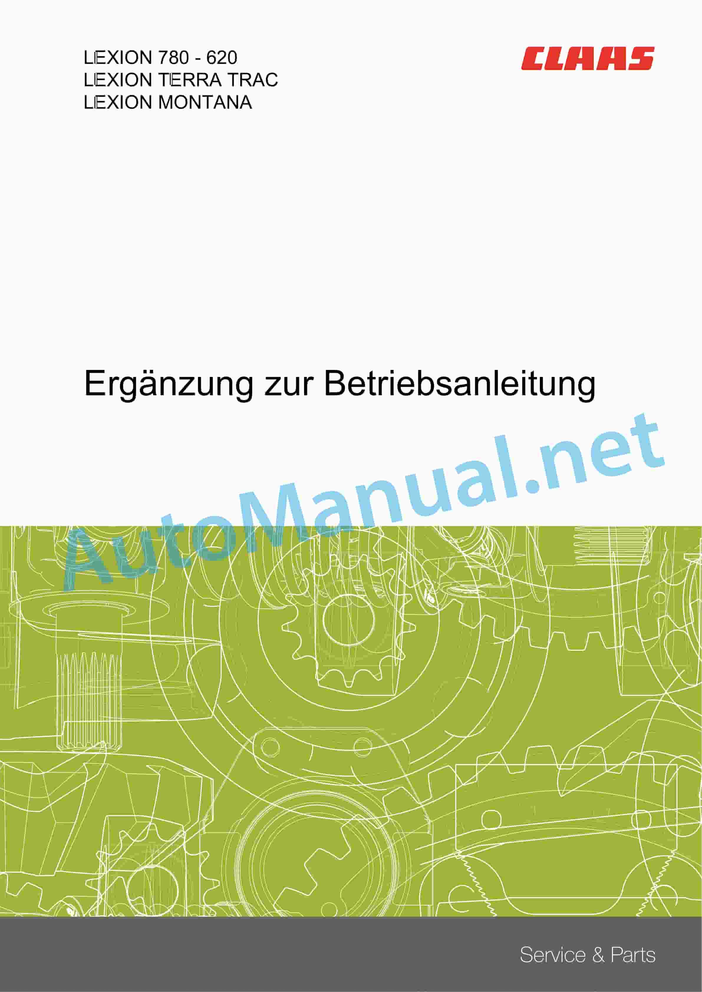 Claas LEXION 760-740 (C75) Combine Operator Manual DE