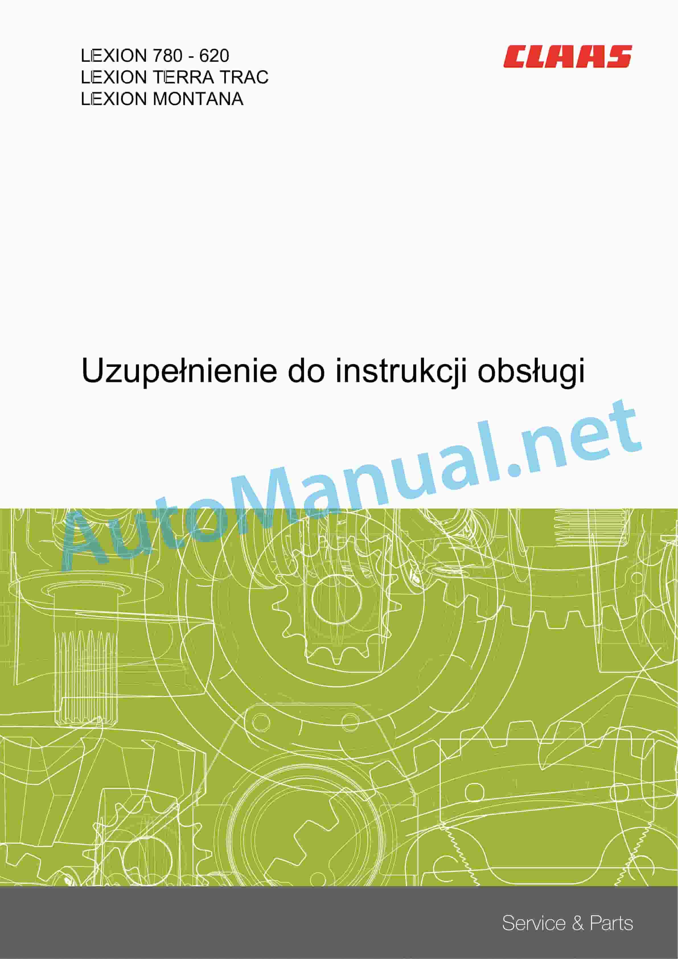 Claas LEXION 760-750 (C71) Combine Operator Manual PL