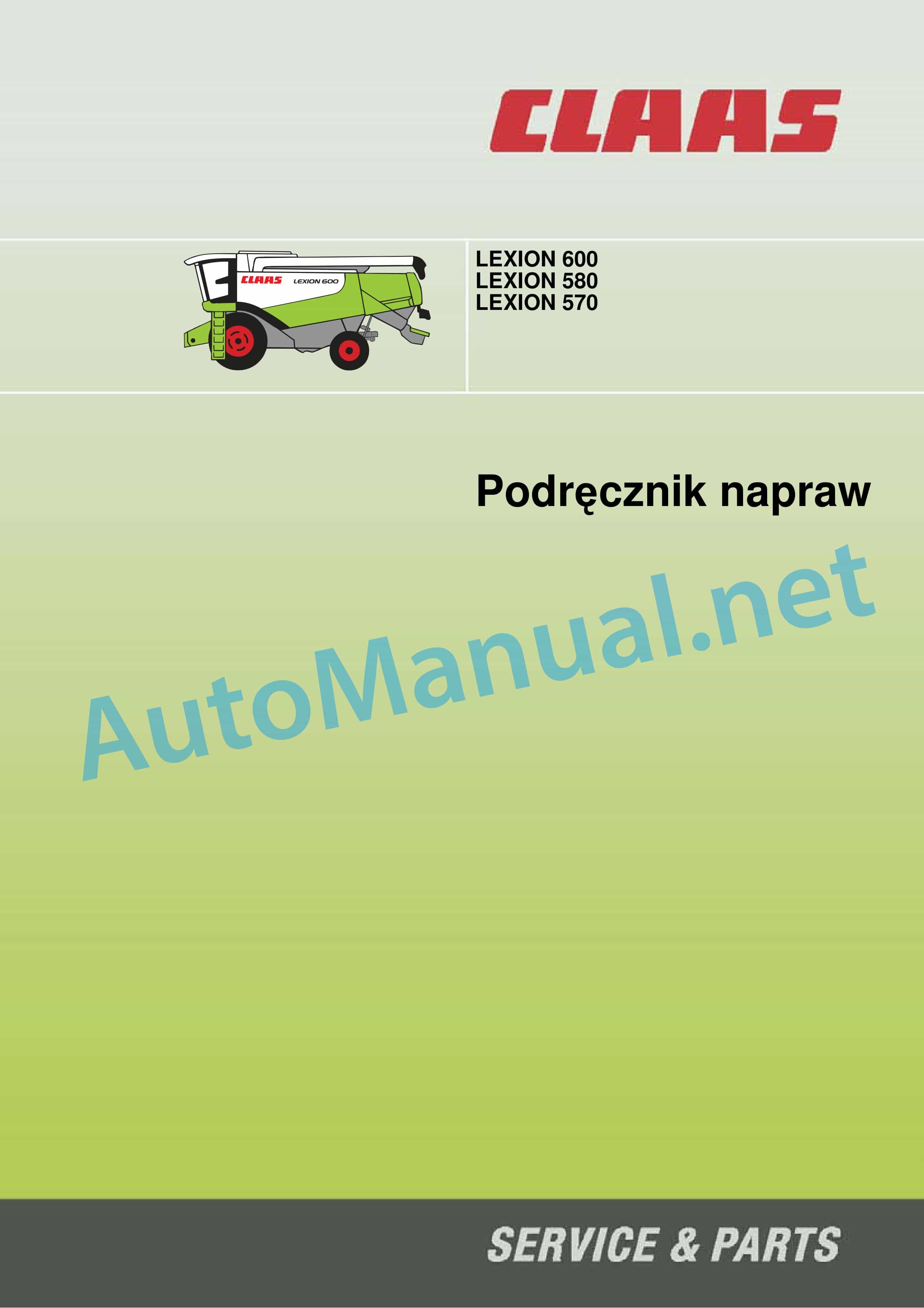 Claas LEXION 760 (C56) Combine Repair Manual PL 3 Claas LEXION 760 (C56) Combine Repair Manual PL - Image 3