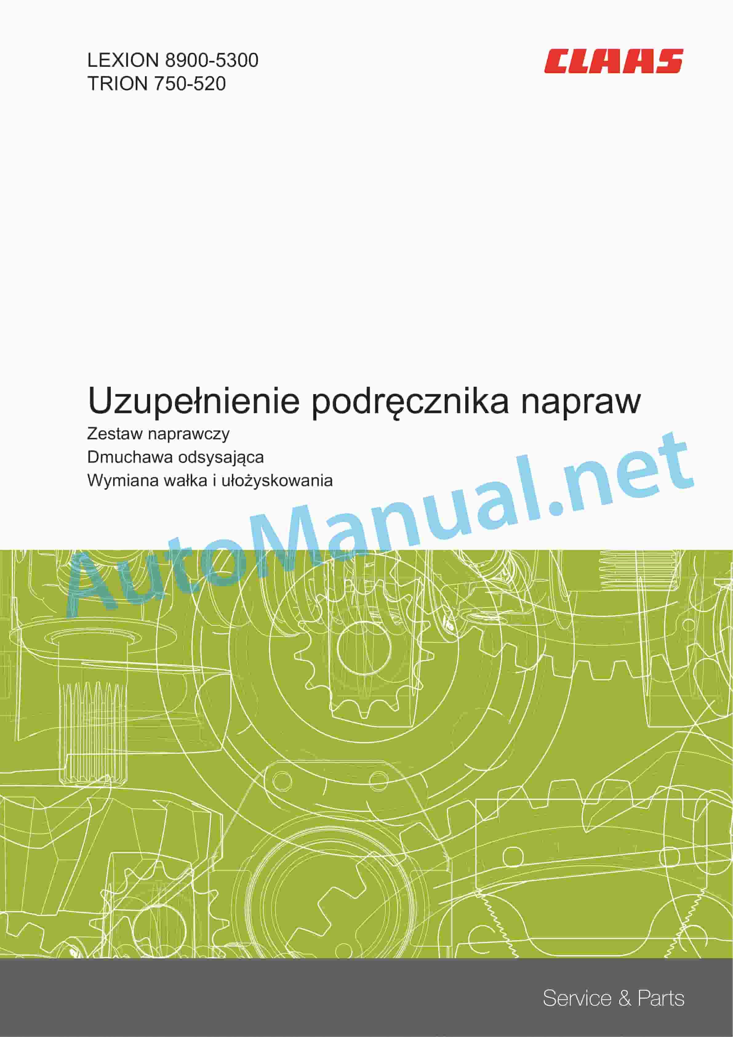 Claas LEXION 7700-7400 (C85) Combine Repair Manual PL 3 Claas LEXION 7700-7400 (C85) Combine Repair Manual PL - Image 3