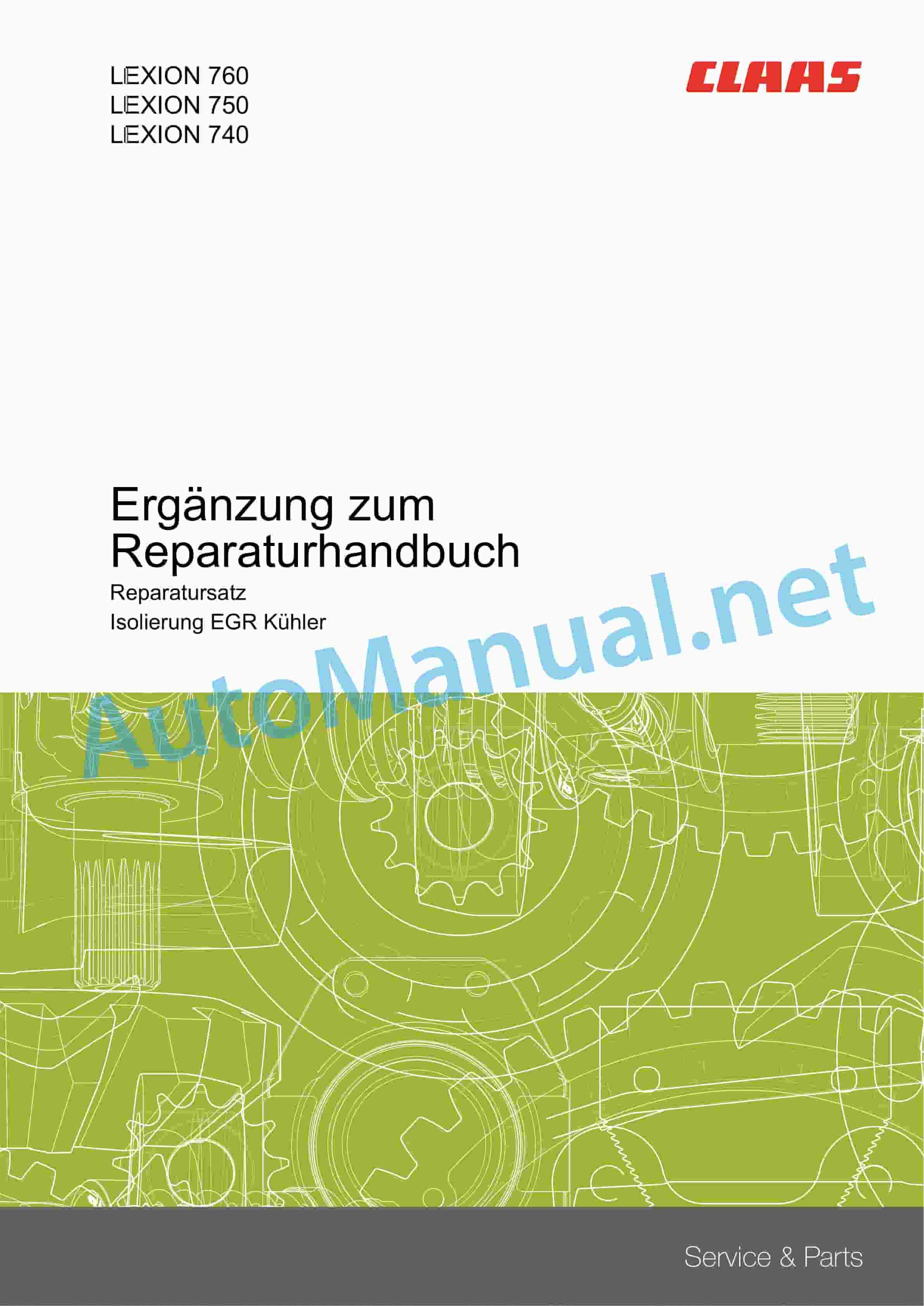 Claas LEXION 780-760 (C79) Combine Repair Manual DE 5 Claas LEXION 780-760 (C79) Combine Repair Manual DE - Image 5
