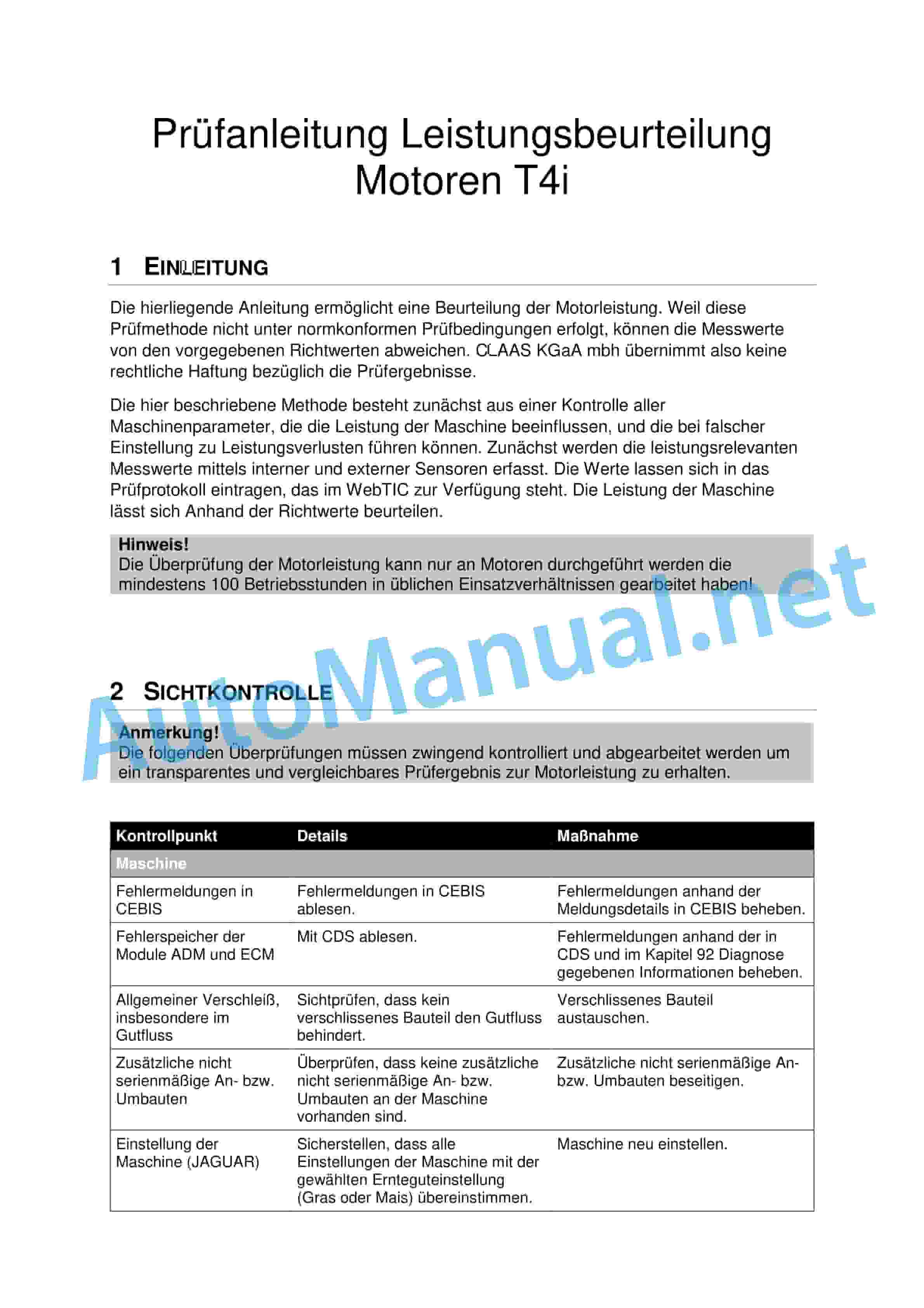 Claas LEXION 780-770 (C66) Combine Repair Manual DE 6 Claas LEXION 780-770 (C66) Combine Repair Manual DE - Image 6