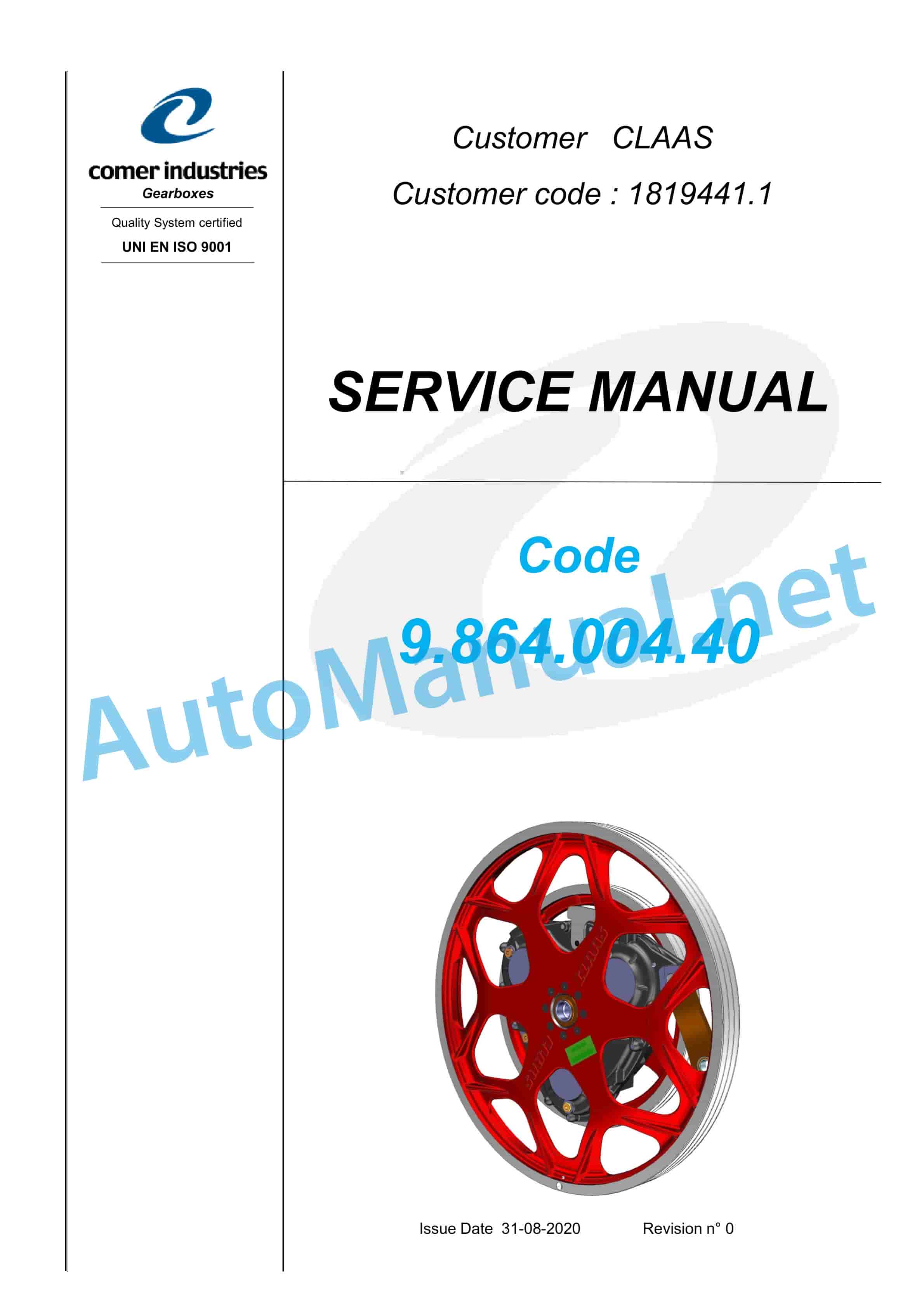 Claas LEXION 8900-8700 (C86) Combine Repair Manual DE 9 Claas LEXION 8900-8700 (C86) Combine Repair Manual DE - Image 9