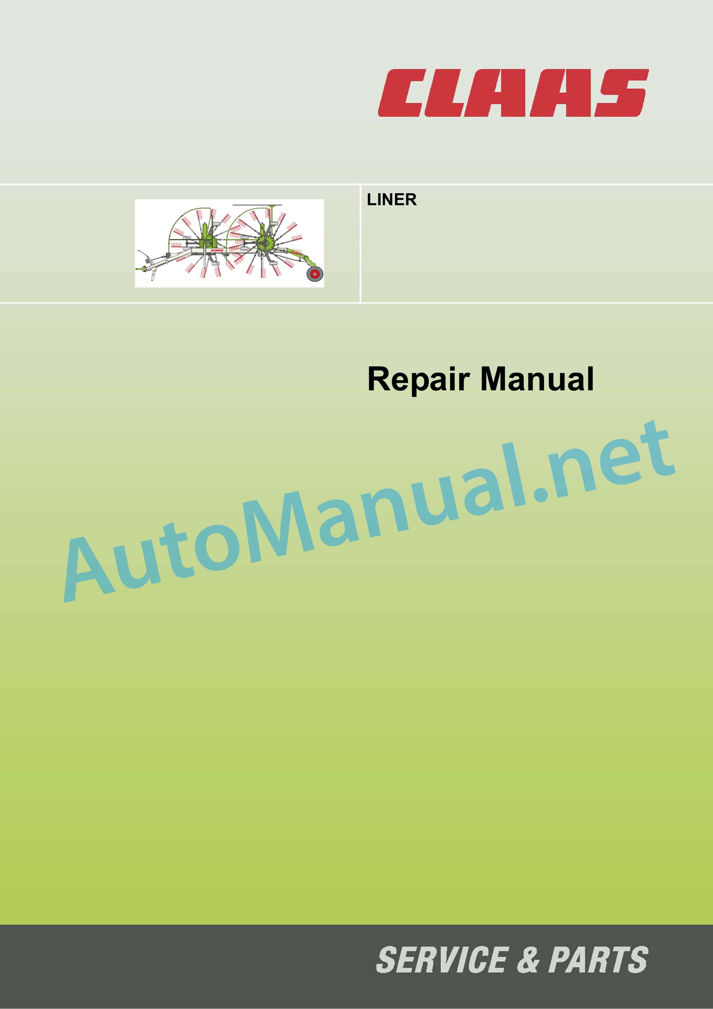 Claas LINER 1250 PROFIL (608) Swathers Repair Manual DE 1 Claas LINER 1250 PROFIL (608) Swathers Repair Manual DE