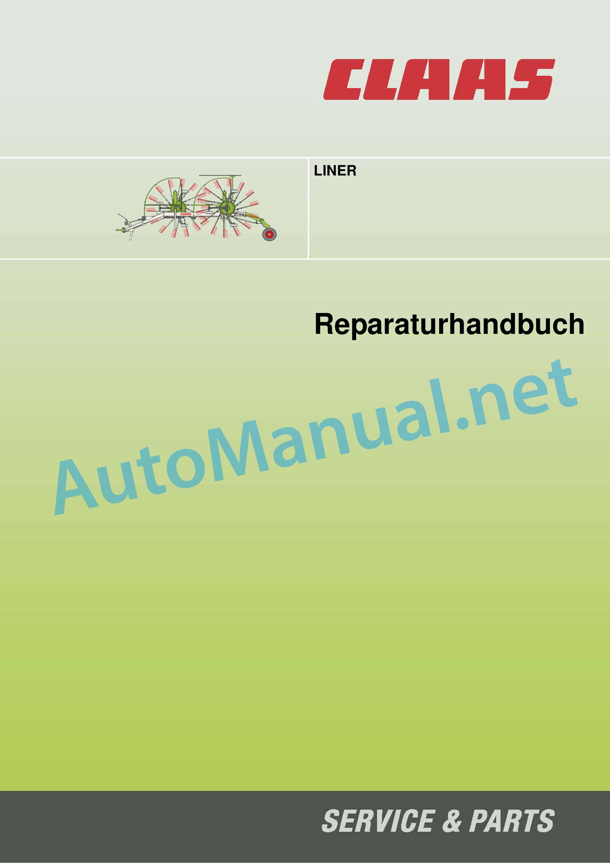 Claas LINER 4000 (G05) Swathers Repair Manual DE 1 Claas LINER 4000 (G05) Swathers Repair Manual DE