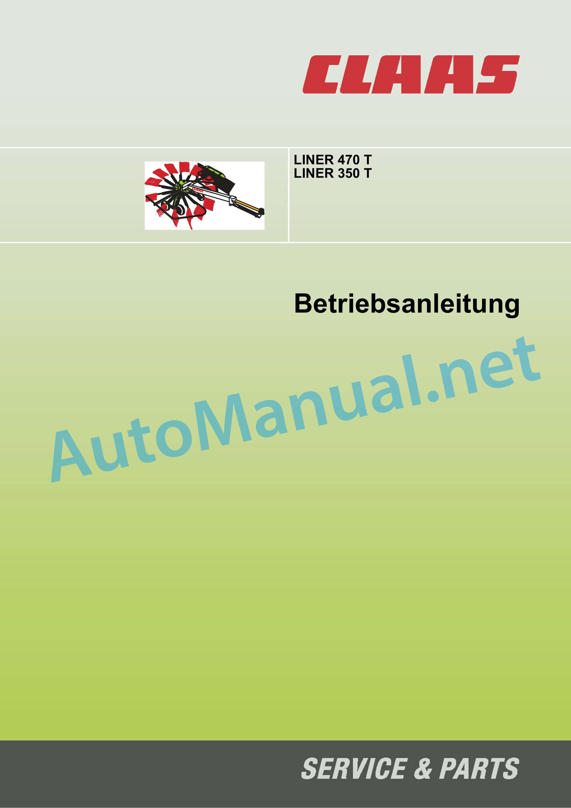 Claas LINER 470 S (602) Swathers Operator Manual DE