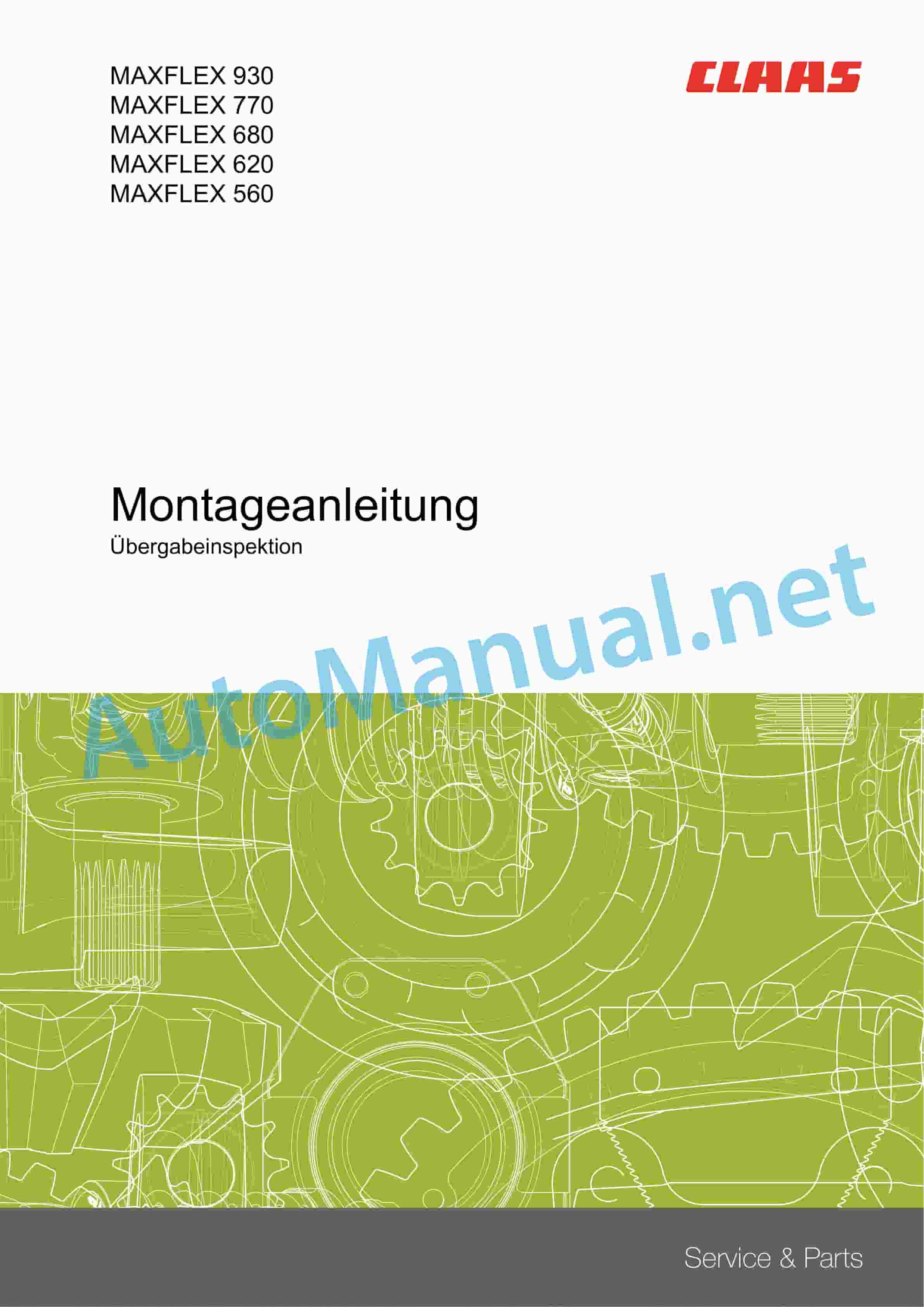 Claas MAXFLEX 930-770 (534) Combine Operator Manual DE 2 Claas MAXFLEX 930-770 (534) Combine Operator Manual DE - Image 2
