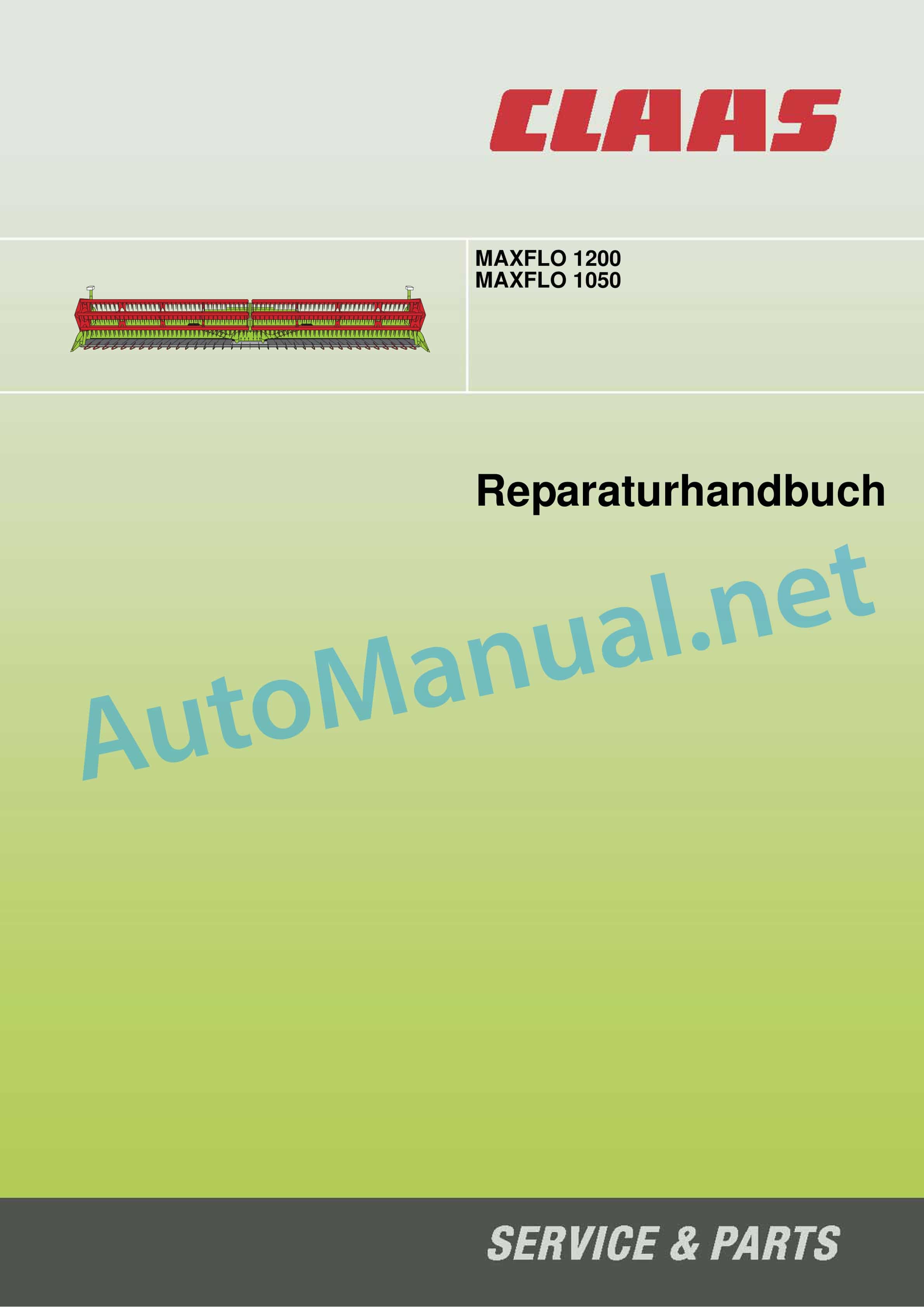 Claas MAXFLO 1200 (538) Combine Repair Manual DE 1 Claas MAXFLO 1200 (538) Combine Repair Manual DE
