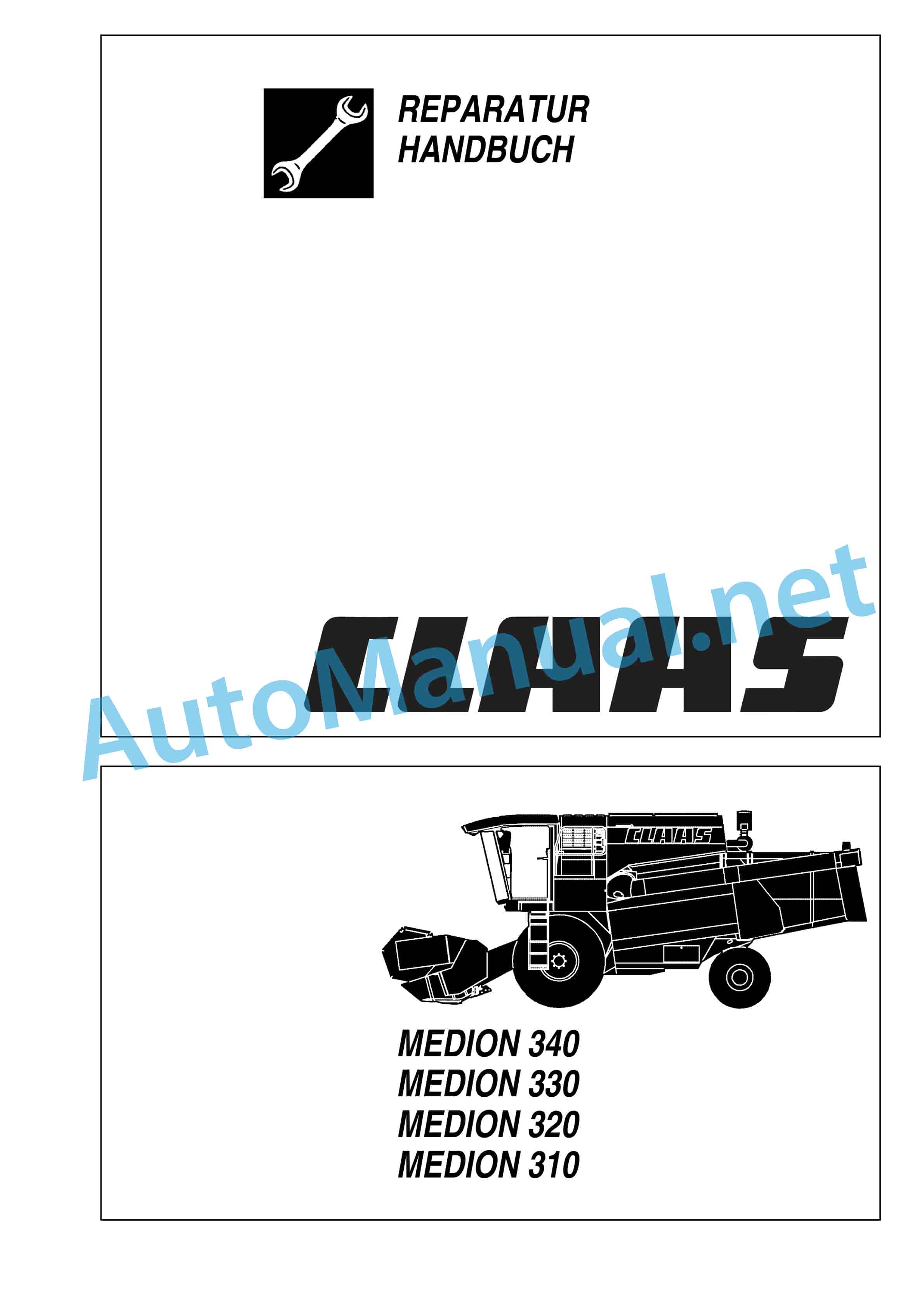 Claas MEDION 330-310 (932) Combine Repair Manual DE 1 Claas MEDION 330-310 (932) Combine Repair Manual DE