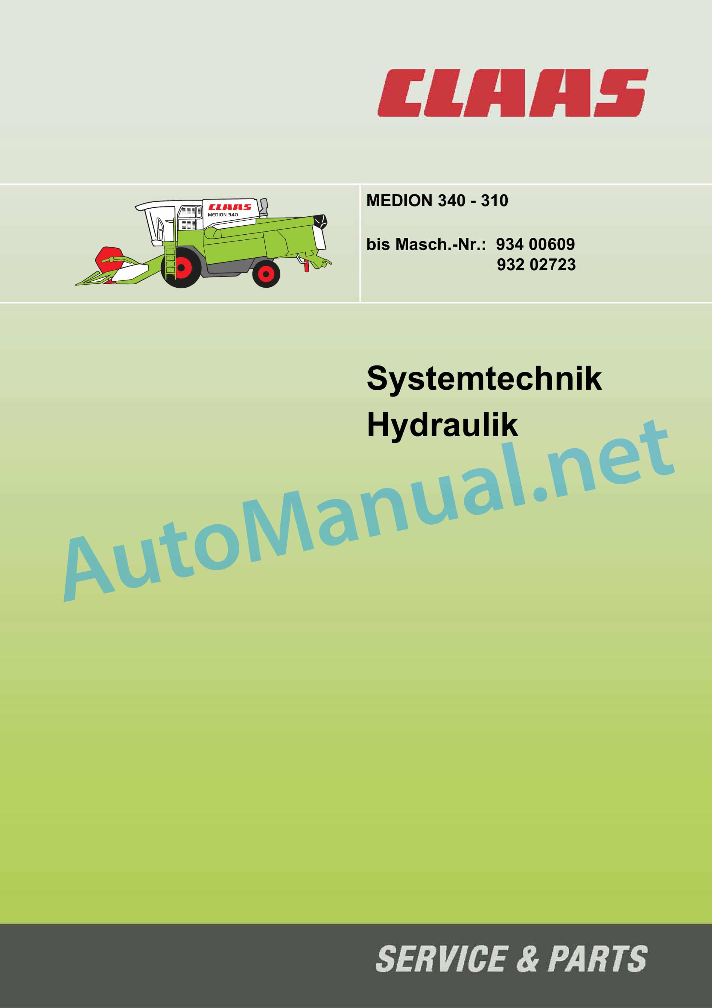 Claas MEDION 330-310 (932) Combine Technical System DE 3 Claas MEDION 330-310 (932) Combine Technical System DE - Image 3
