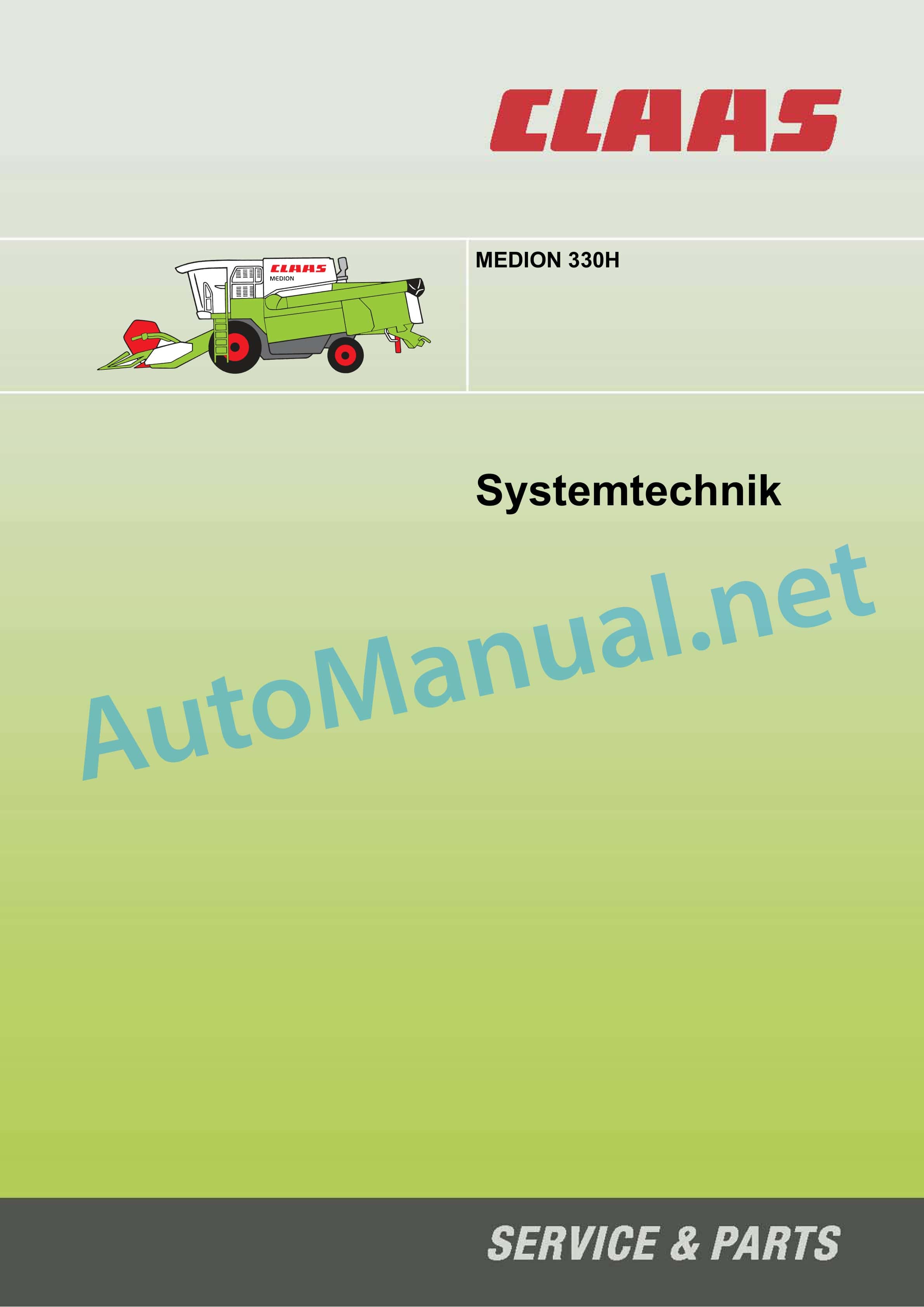 Claas MEDION 330 H (931) Combine Technical System DE 1 Claas MEDION 330 H (931) Combine Technical System DE