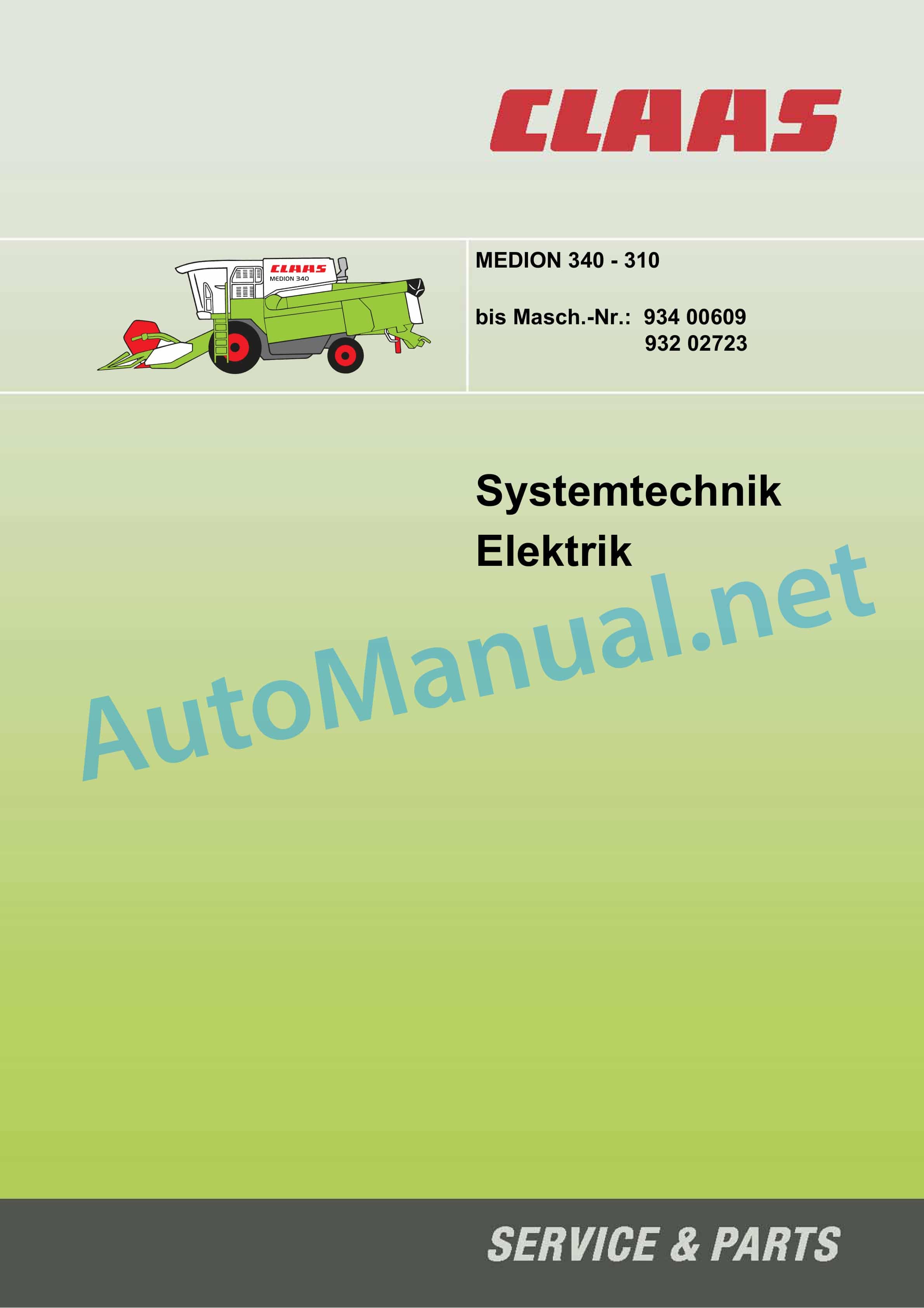 Claas MEDION 340 (934) Combine Technical System DE 4 Claas MEDION 340 (934) Combine Technical System DE - Image 4
