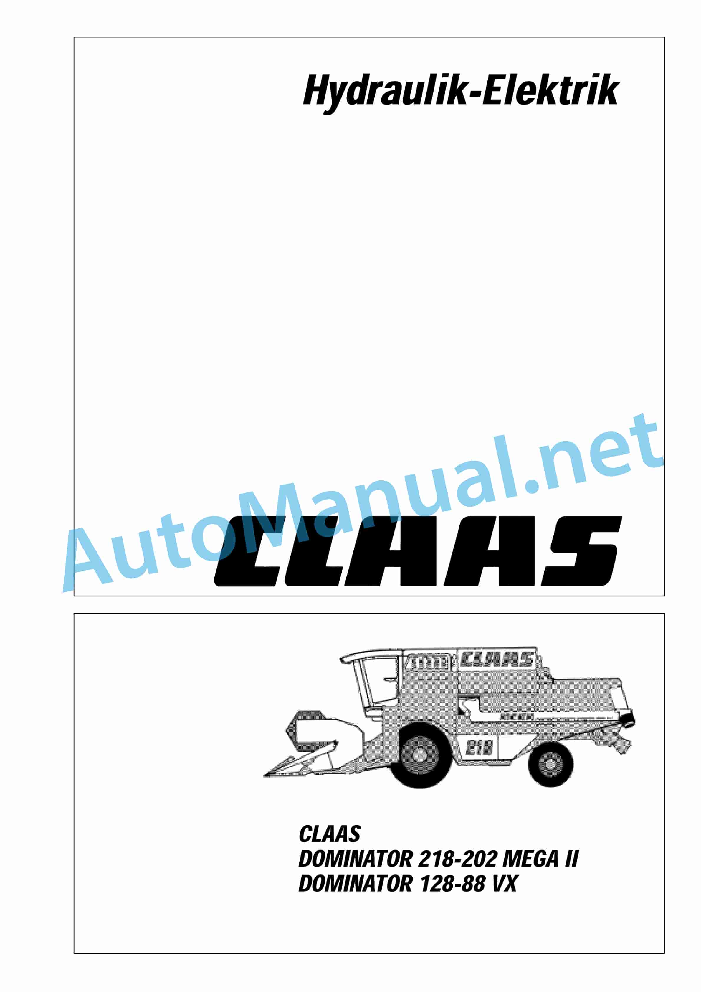 Claas MEGA 204 203 (935) Combine Technical System DE 1 Claas MEGA 204 203 (935) Combine Technical System DE