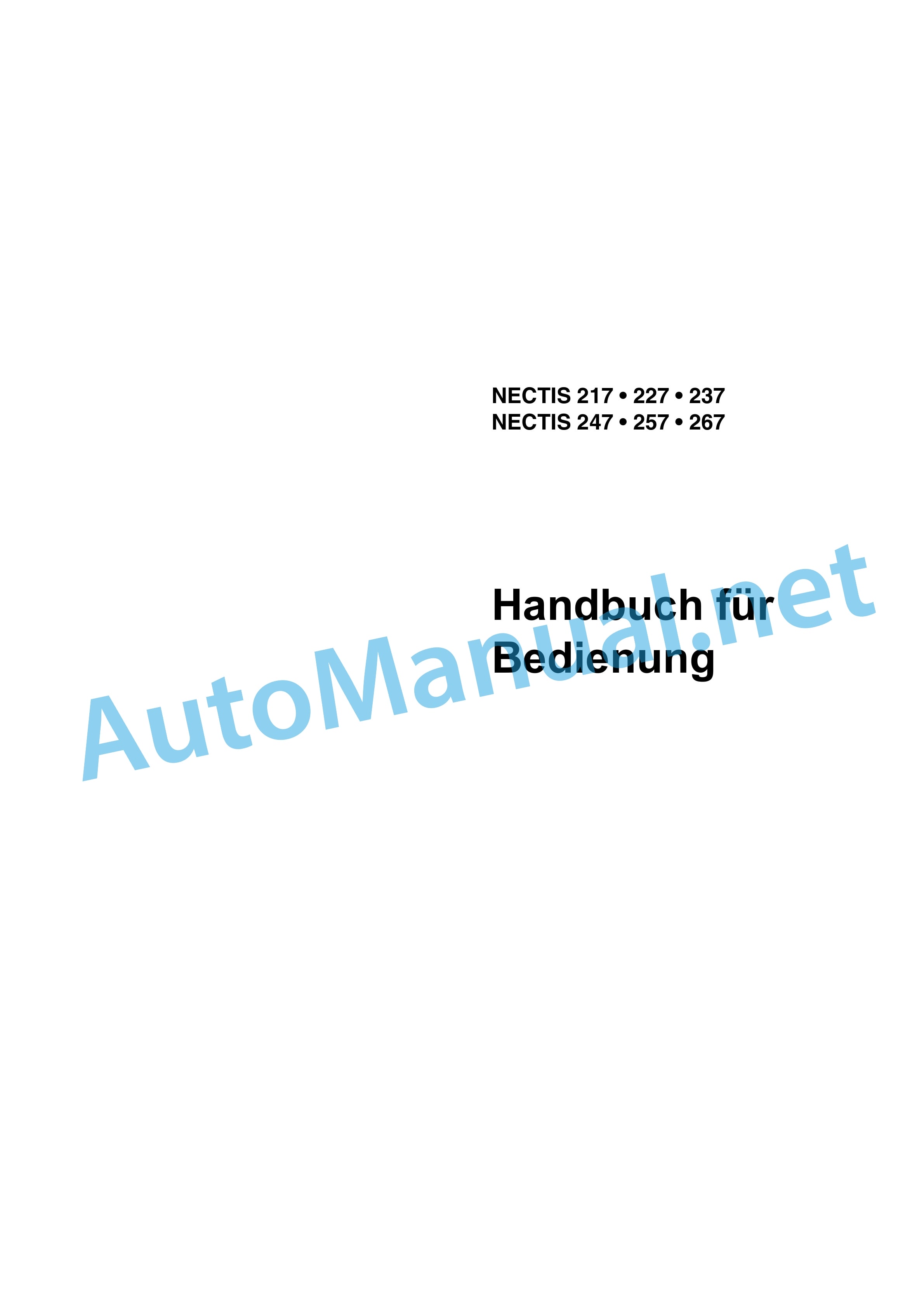 Claas NECTIS 237-217 VE 2+4WD (A12) Tractor Operator Manual DE 2 Claas NECTIS 237-217 VE 2+4WD (A12) Tractor Operator Manual DE - Image 2