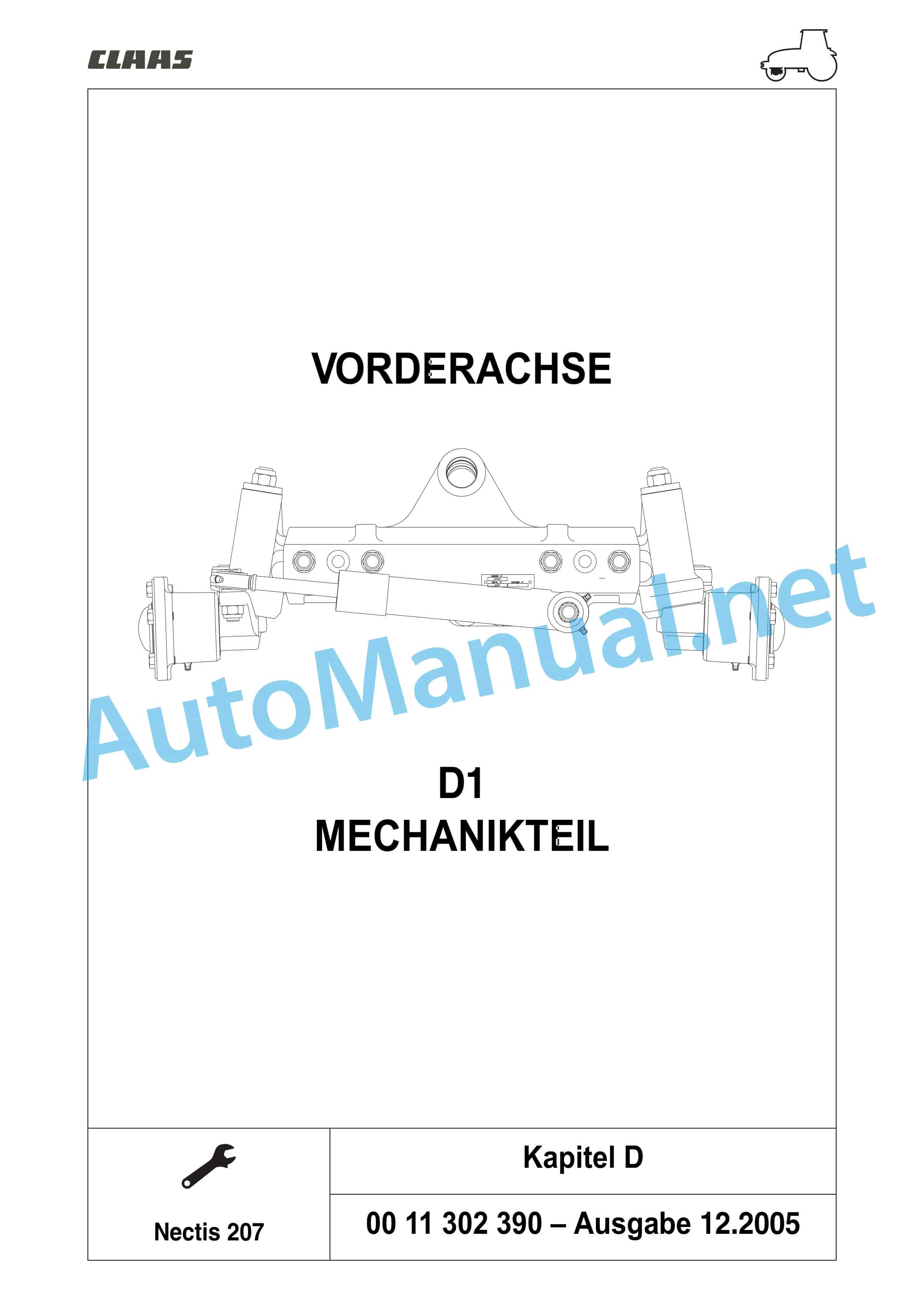 Claas NECTIS F 267 257 247 227 2+4WD (T16) Tractor Repair Manual DE 19 Claas NECTIS F 267 257 247 227 2+4WD (T16) Tractor Repair Manual DE - Image 19