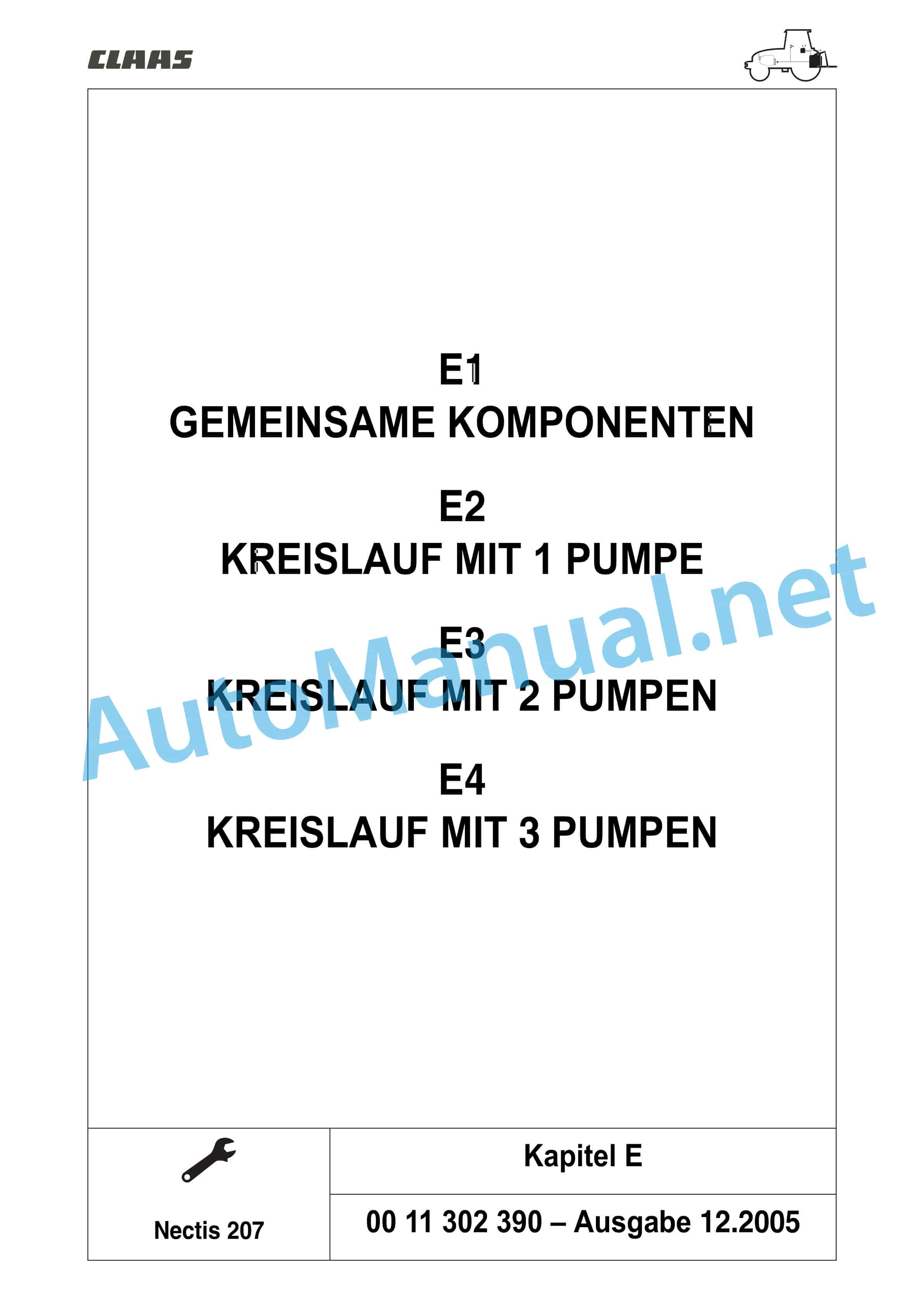 Claas NECTIS F 267 257 247 227 2+4WD (T16) Tractor Repair Manual DE 21 Claas NECTIS F 267 257 247 227 2+4WD (T16) Tractor Repair Manual DE - Image 21