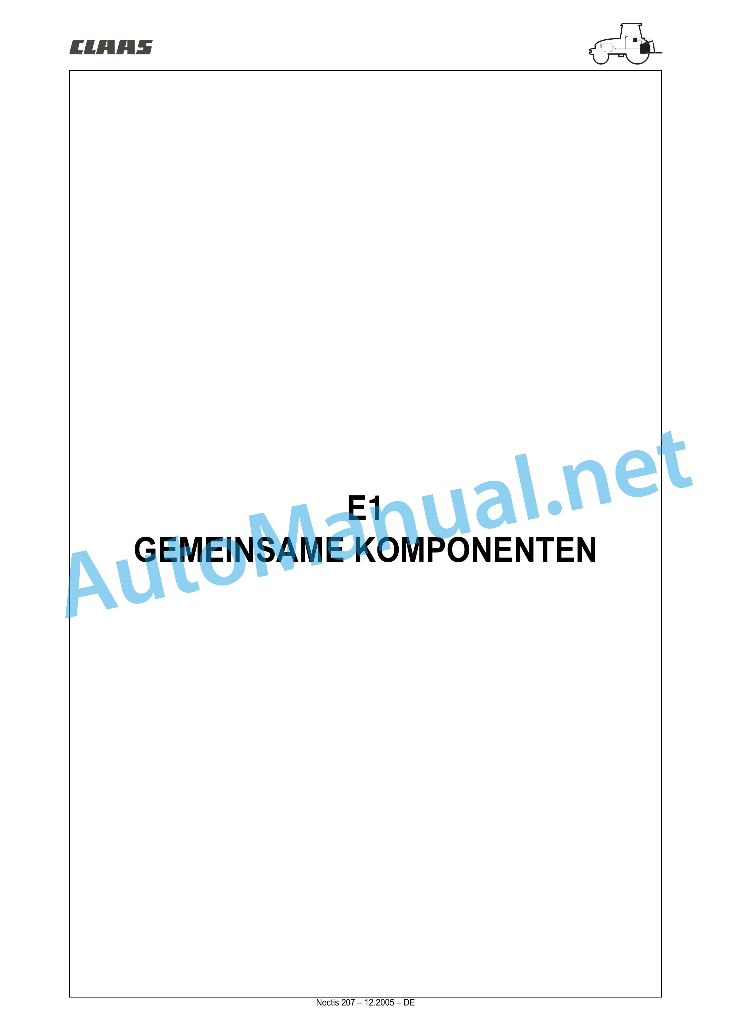 Claas NECTIS F 267 257 247 227 2+4WD (T16) Tractor Repair Manual DE 22 Claas NECTIS F 267 257 247 227 2+4WD (T16) Tractor Repair Manual DE - Image 22