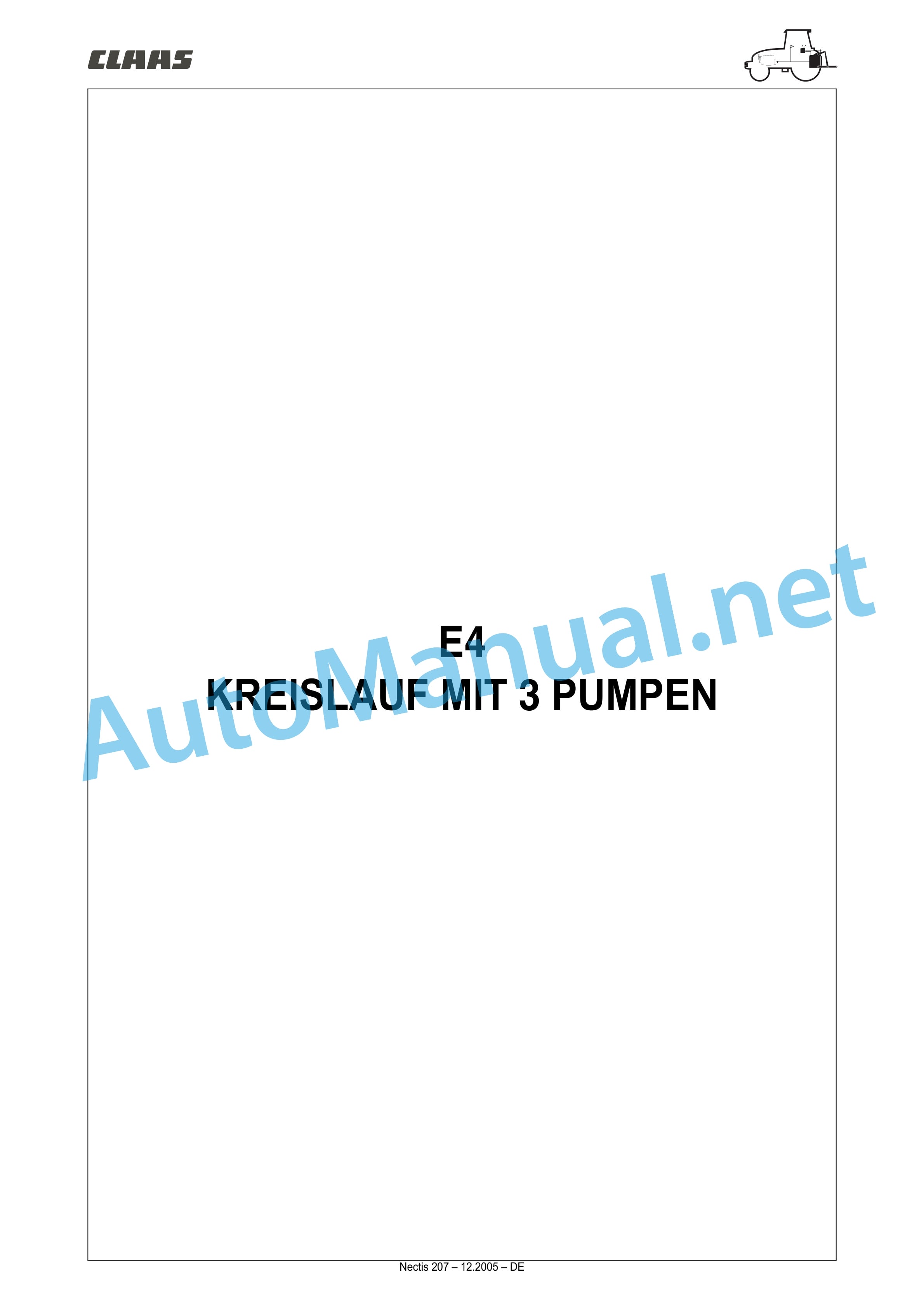 Claas NECTIS F 267 257 247 227 2+4WD (T16) Tractor Repair Manual DE 25 Claas NECTIS F 267 257 247 227 2+4WD (T16) Tractor Repair Manual DE - Image 25