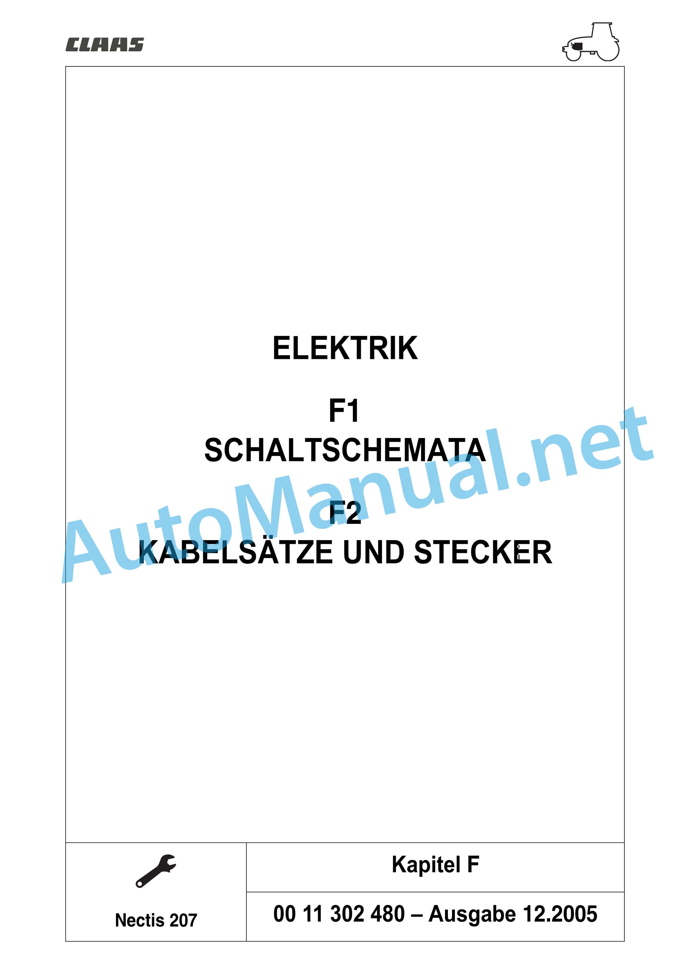 Claas NECTIS F 267 257 247 227 2+4WD (T16) Tractor Repair Manual DE 26 Claas NECTIS F 267 257 247 227 2+4WD (T16) Tractor Repair Manual DE - Image 26