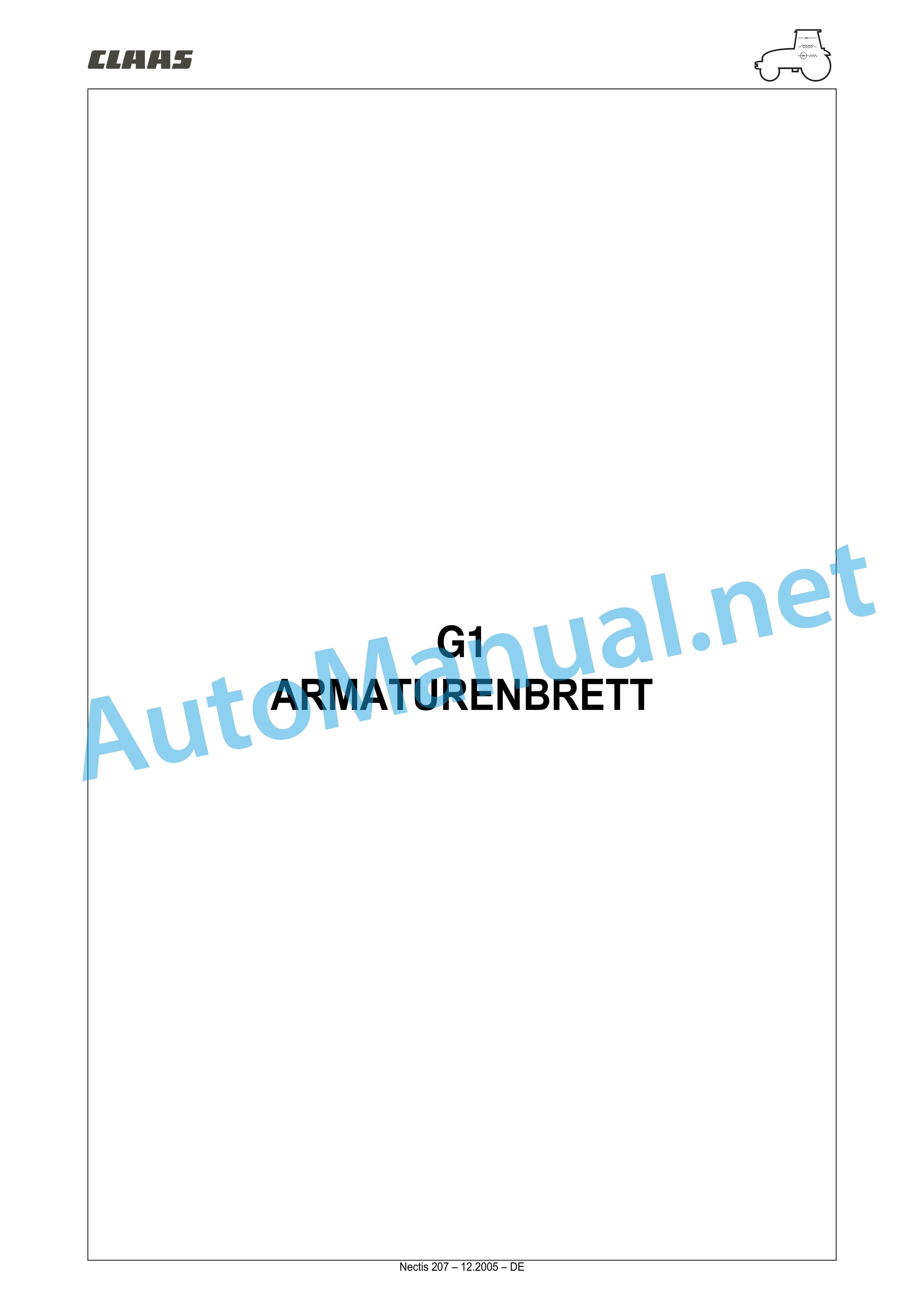Claas NECTIS F 267 257 247 227 2+4WD (T16) Tractor Repair Manual DE 30 Claas NECTIS F 267 257 247 227 2+4WD (T16) Tractor Repair Manual DE - Image 30