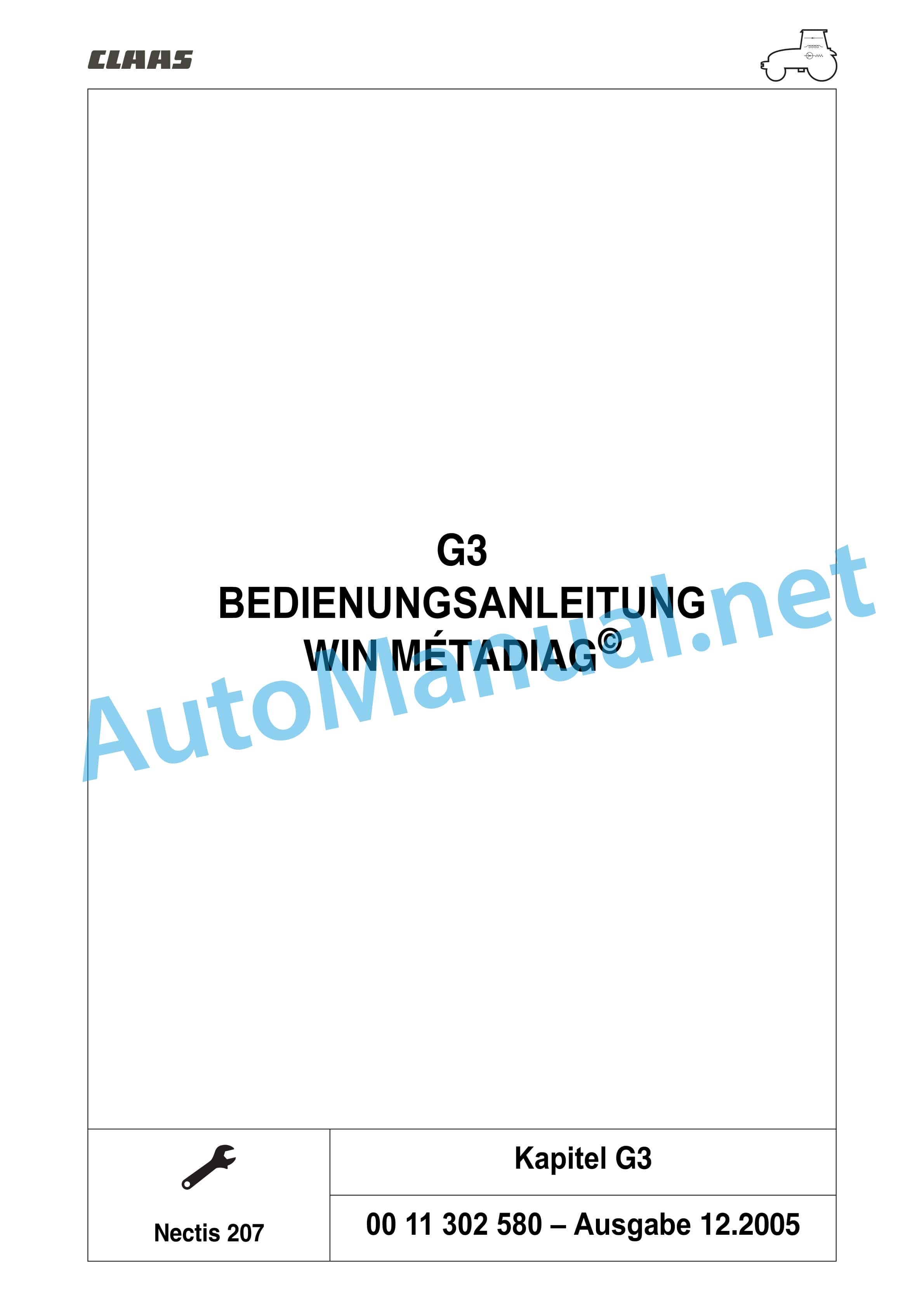 Claas NECTIS F 267 257 247 227 2+4WD (T16) Tractor Repair Manual DE 32 Claas NECTIS F 267 257 247 227 2+4WD (T16) Tractor Repair Manual DE - Image 32