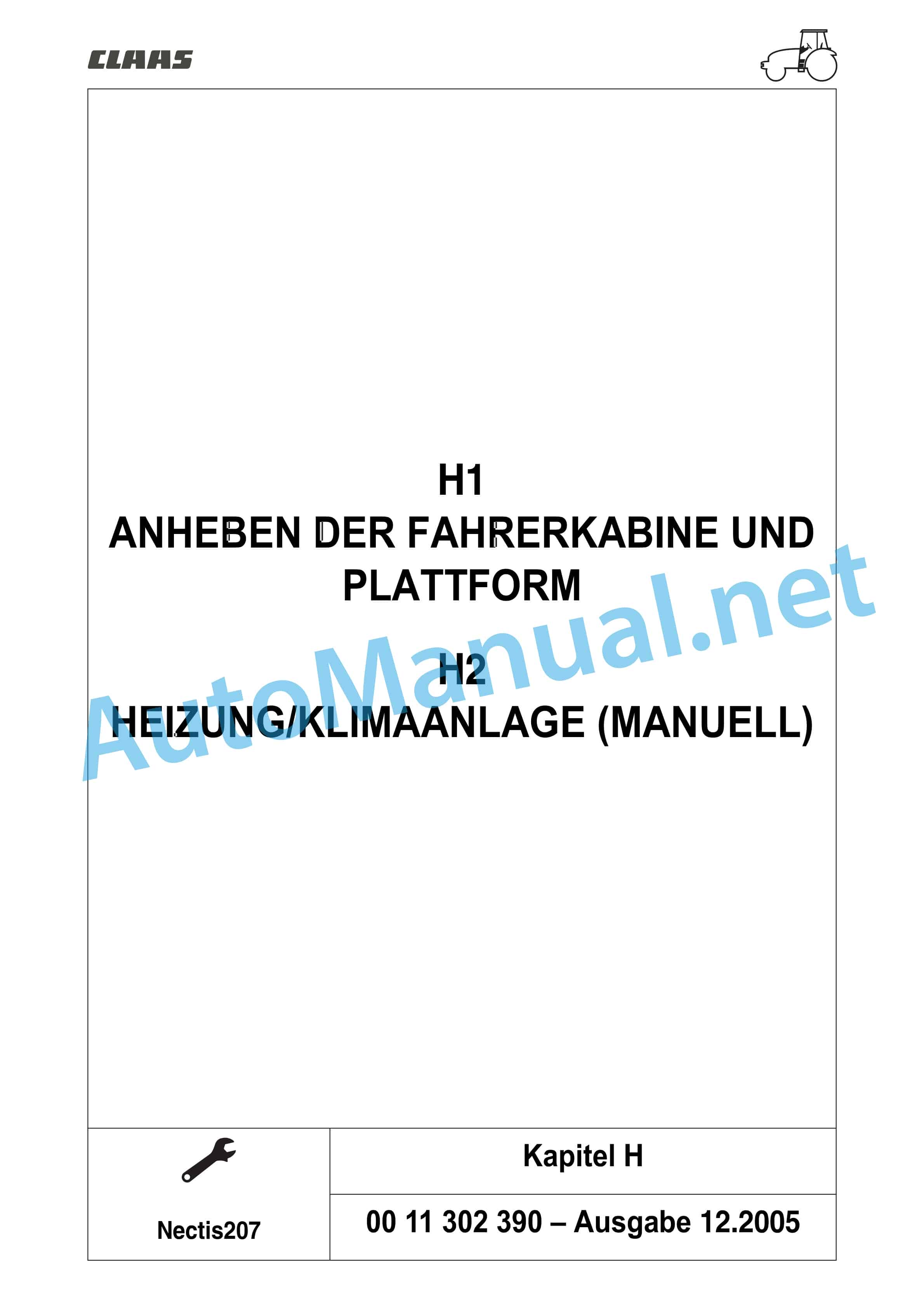 Claas NECTIS F 267 257 247 227 2+4WD (T16) Tractor Repair Manual DE 33 Claas NECTIS F 267 257 247 227 2+4WD (T16) Tractor Repair Manual DE - Image 33