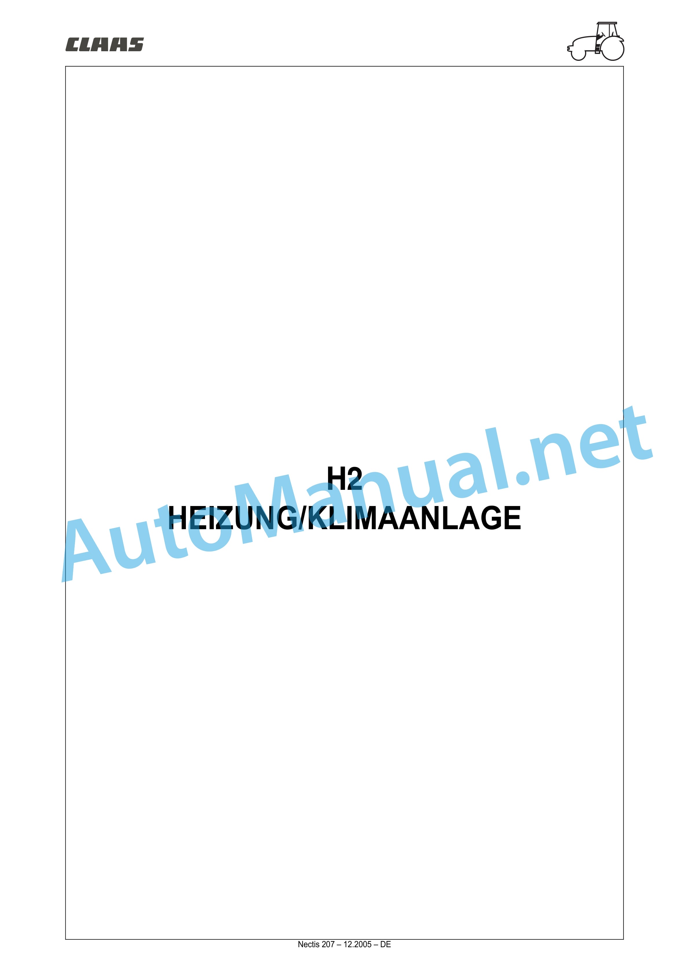 Claas NECTIS F 267 257 247 227 2+4WD (T16) Tractor Repair Manual DE 35 Claas NECTIS F 267 257 247 227 2+4WD (T16) Tractor Repair Manual DE - Image 35